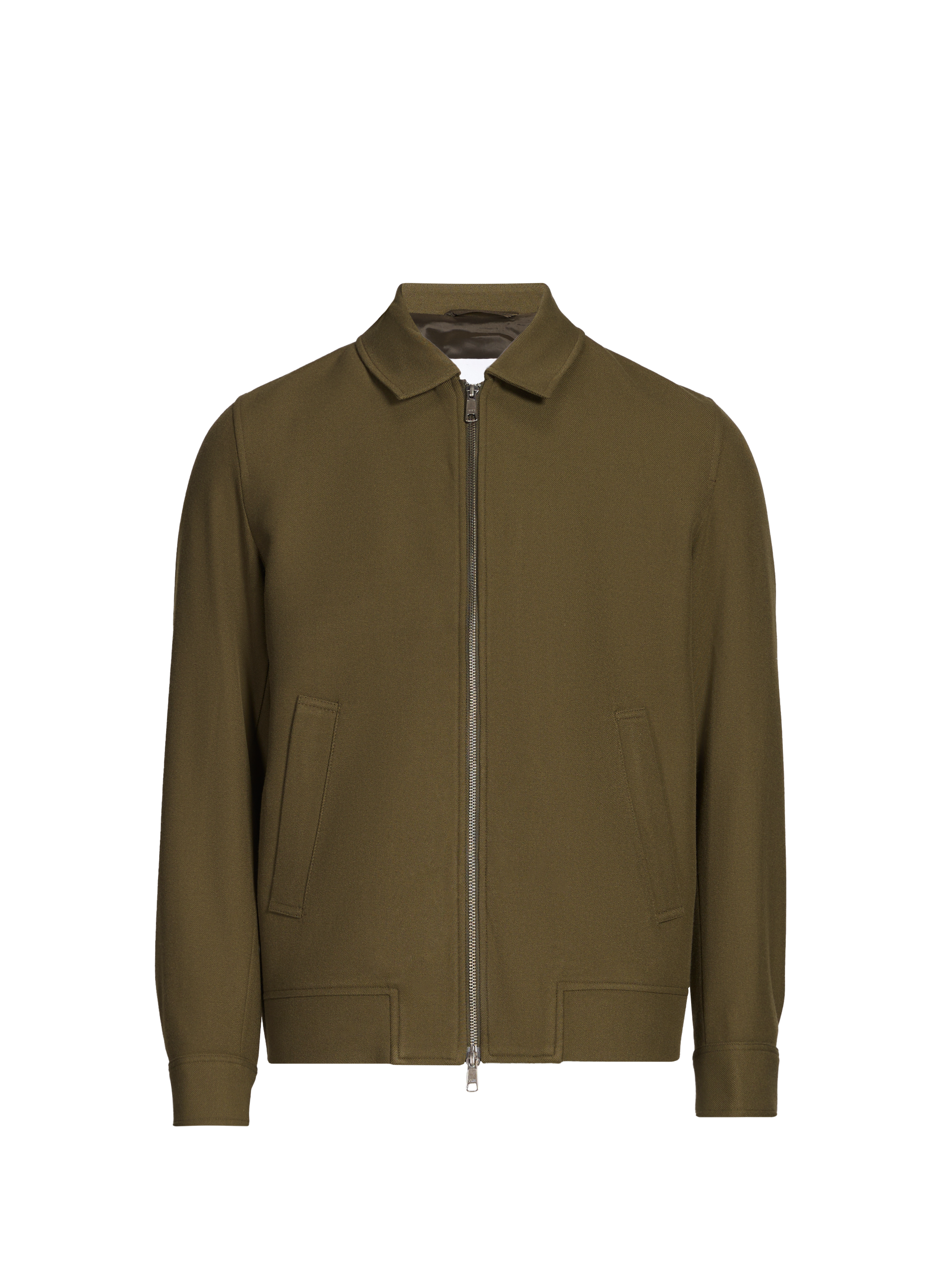 Blouson uni à col classique LES DEUX Vert