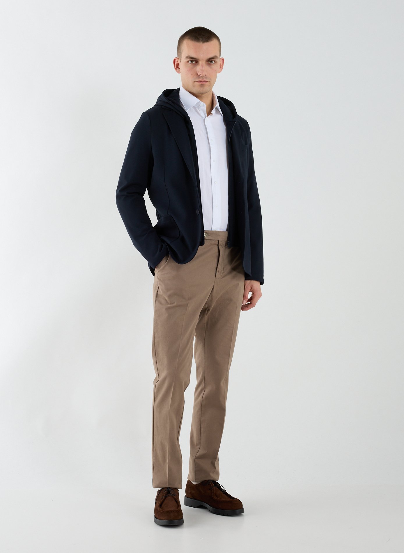 Fitted blazer with tailored collar 1789 CALA Blue