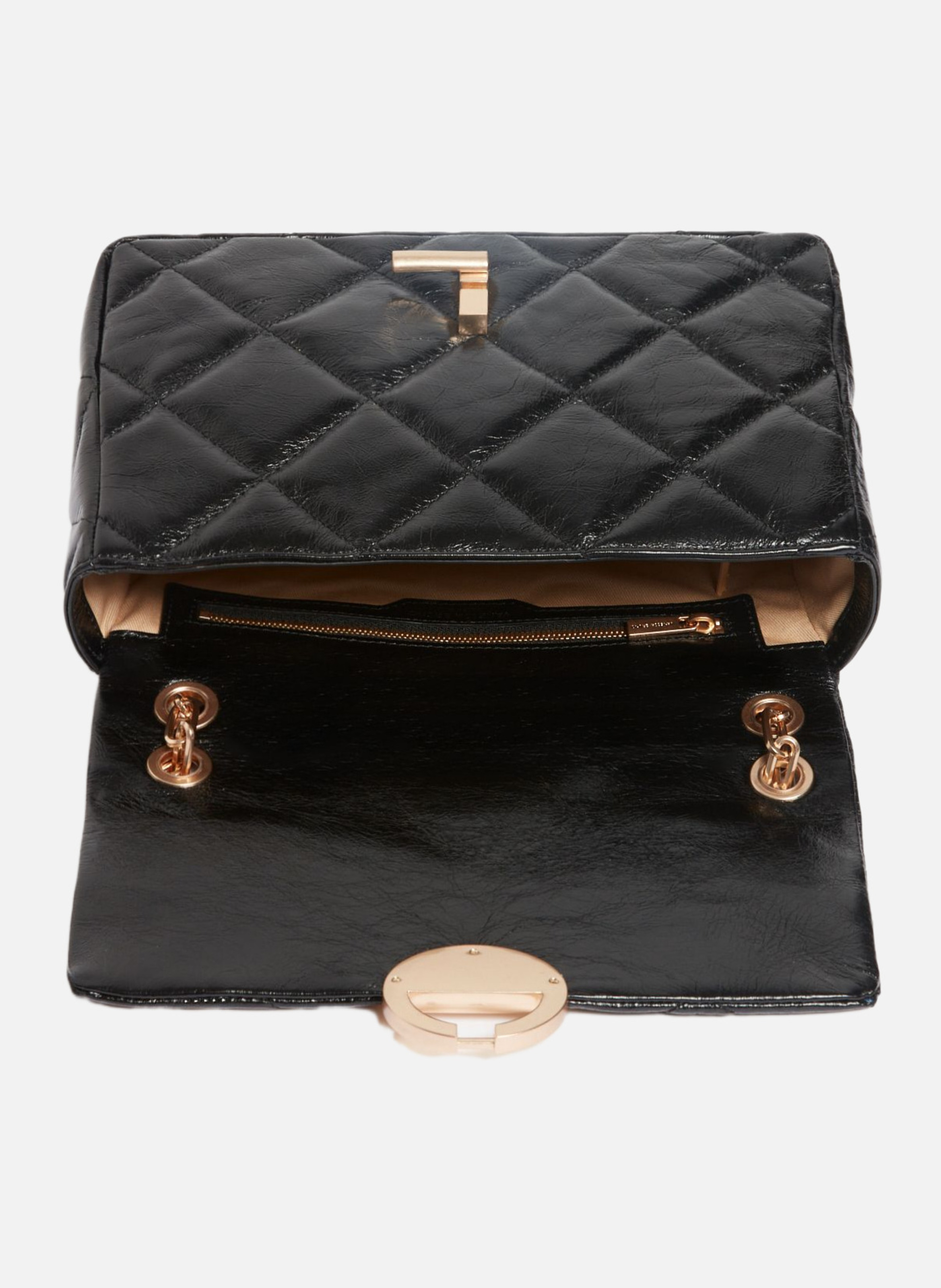 Grand sac moon en cuir VANESSA BRUNO Noir