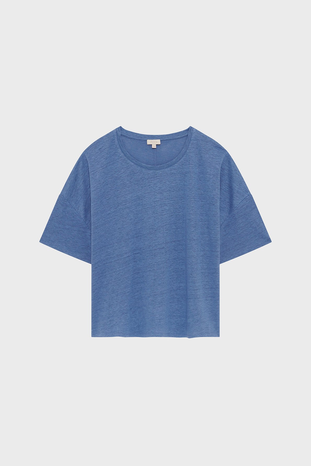 T-shirt oversize en lin - gilliane PABLO Bleu