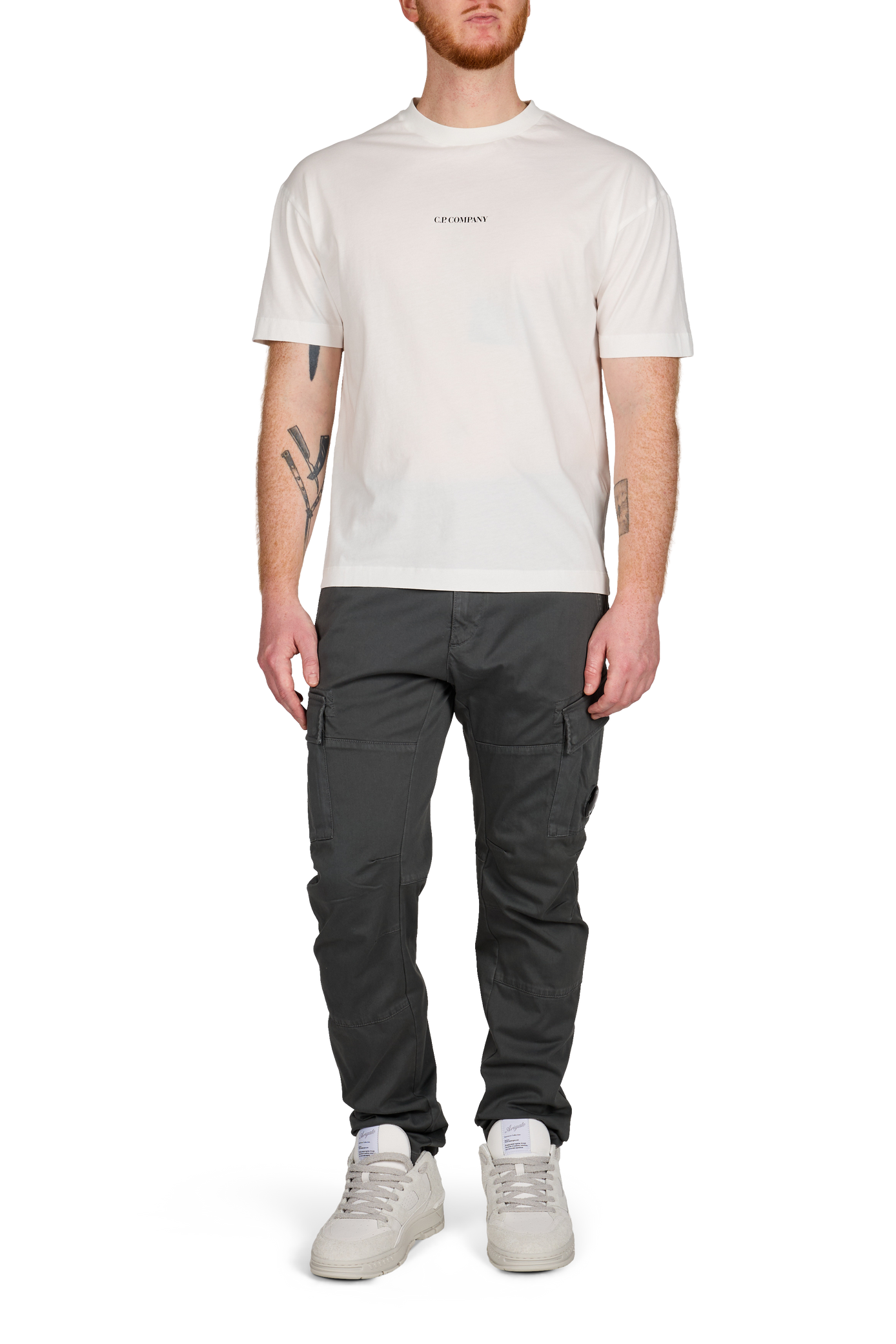 Cotton Logo T-shirt CP COMPANY White