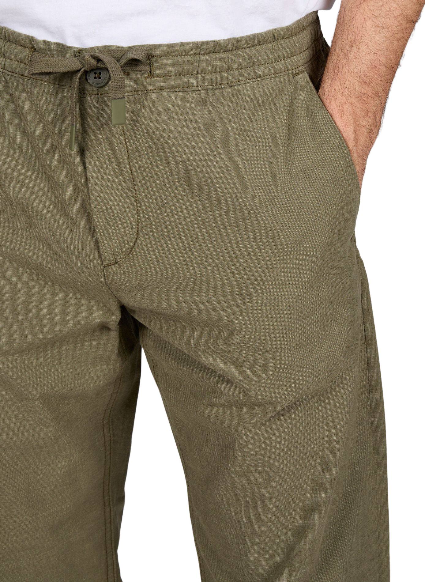 Cotton drawstring pants TIMBERLAND Khaki