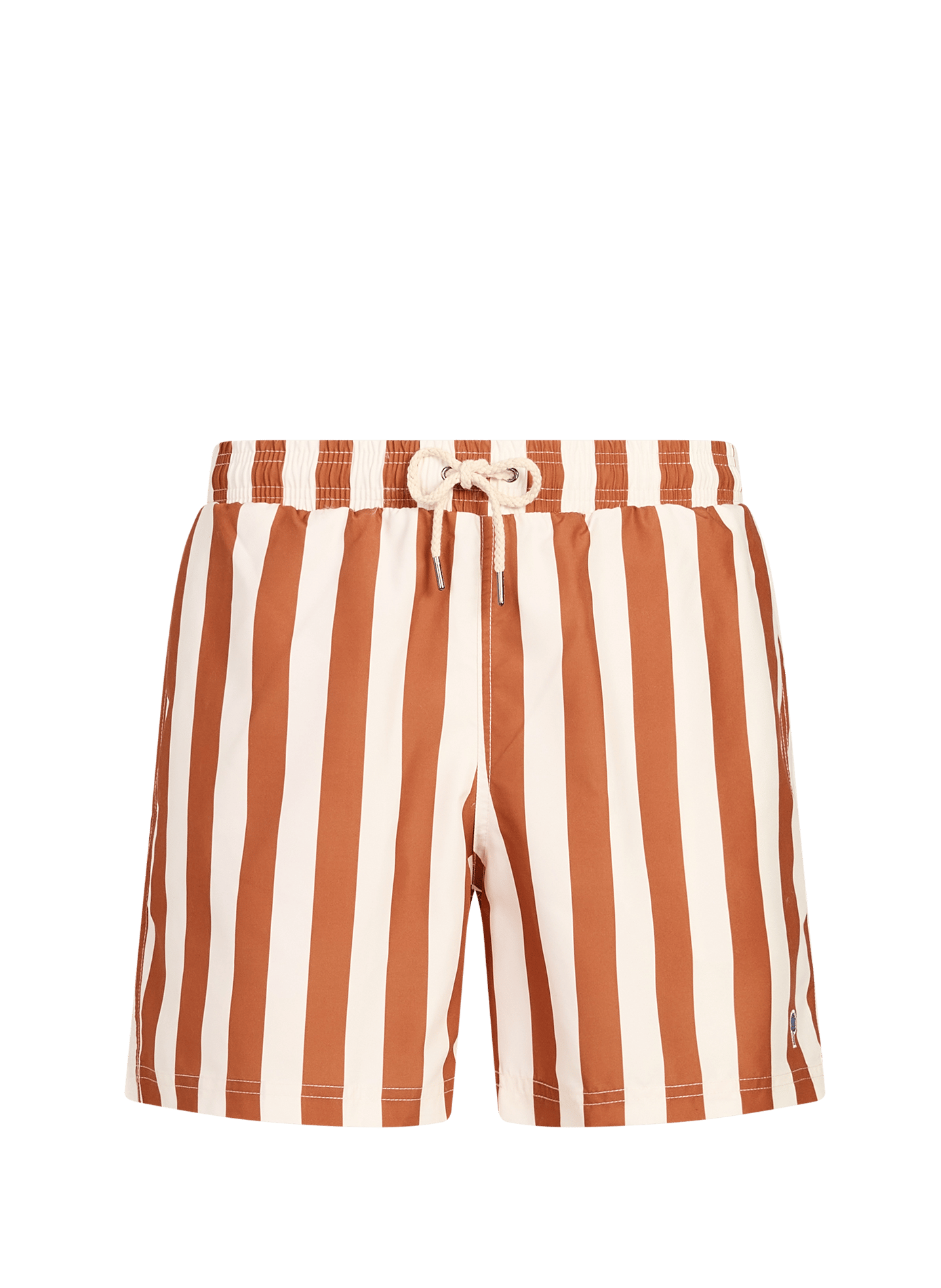 Short de bain à rayures FAGUO Beige