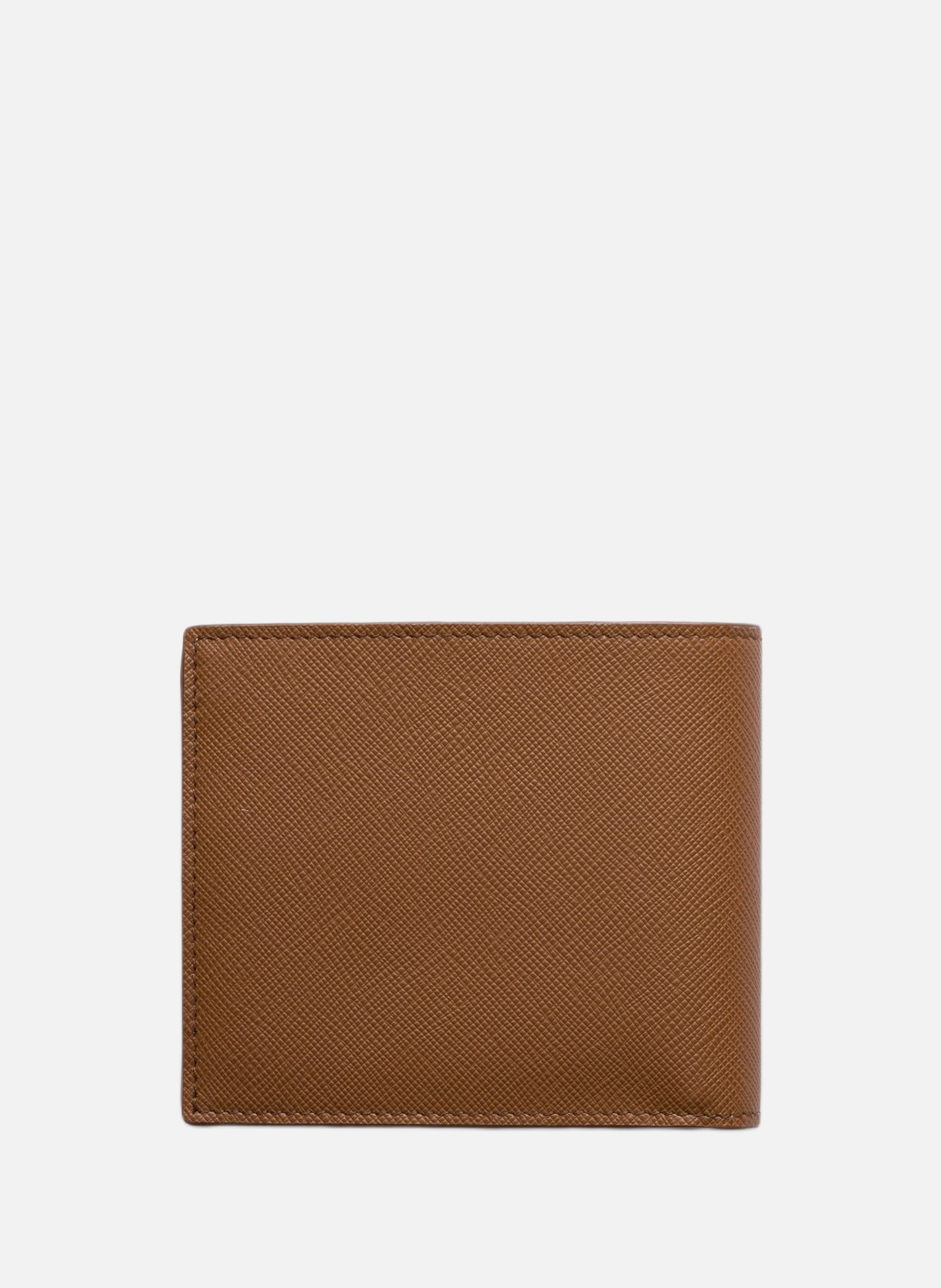 Portefeuille en cuir PRADA Marron