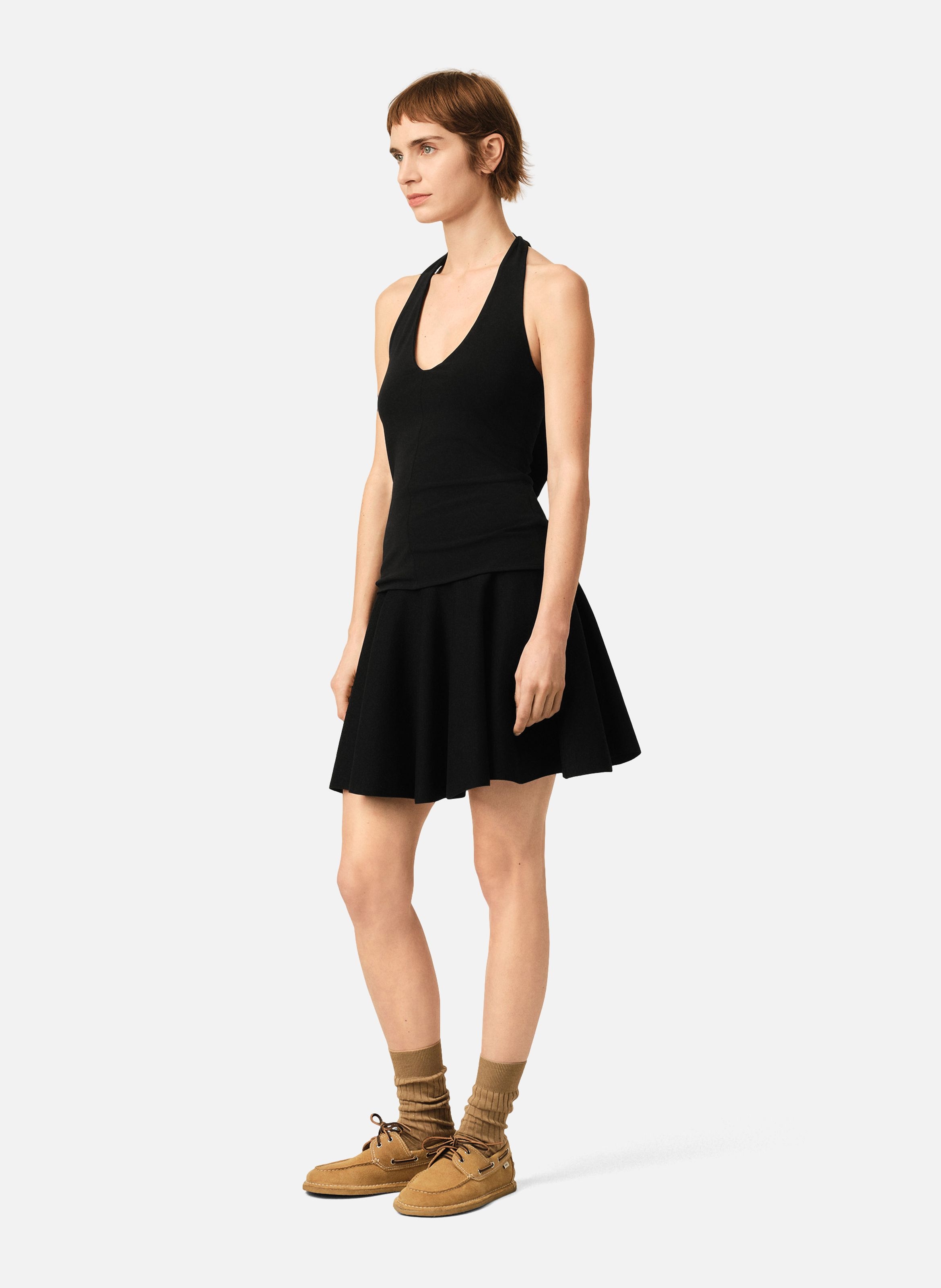 Haut dos nu en jersey AMI PARIS Noir