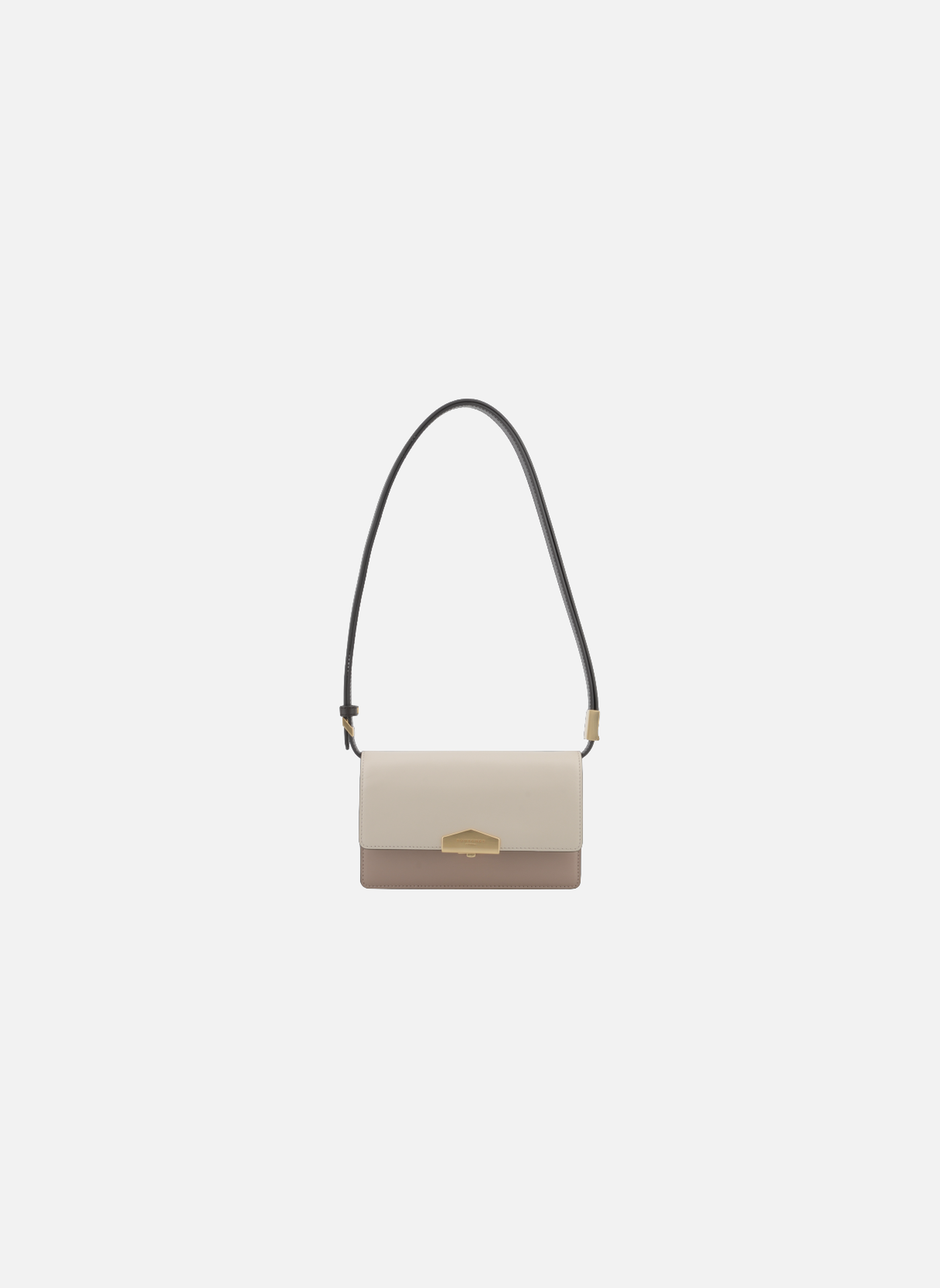 Anjou | sac porté épaule pm en cuir lisse POURCHET Multicolore