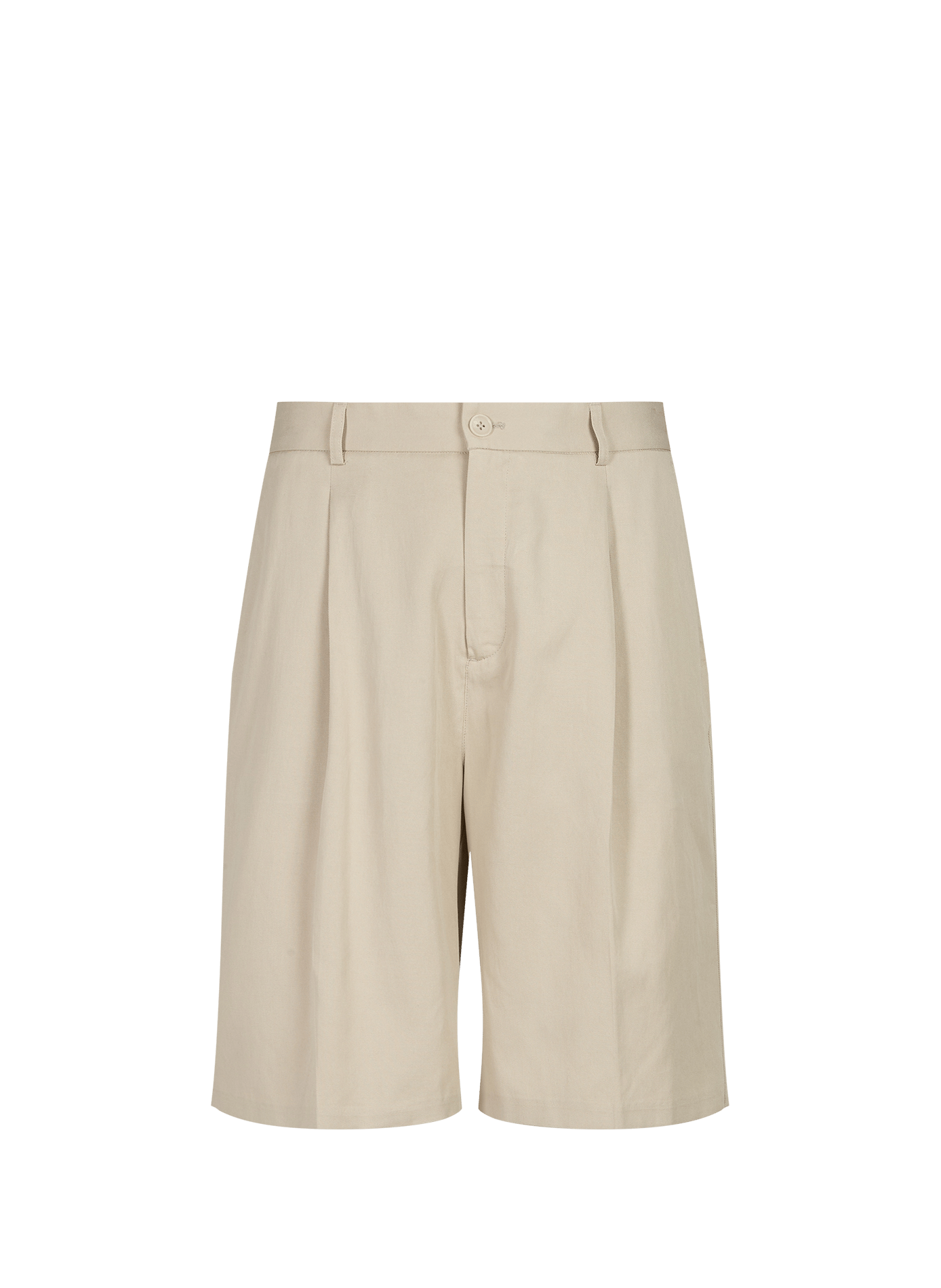 Short ample uni -> Oversized shorts LES DEUX Beige