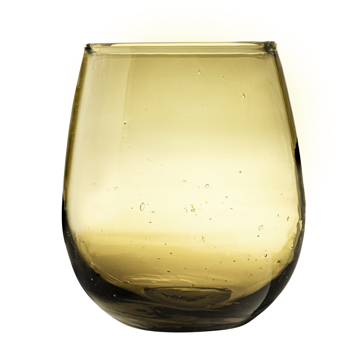 Nour - lot 6 gobelets 30 cl en verre recyclé soufflés bouche MEDARD DE NOBLAT Orange