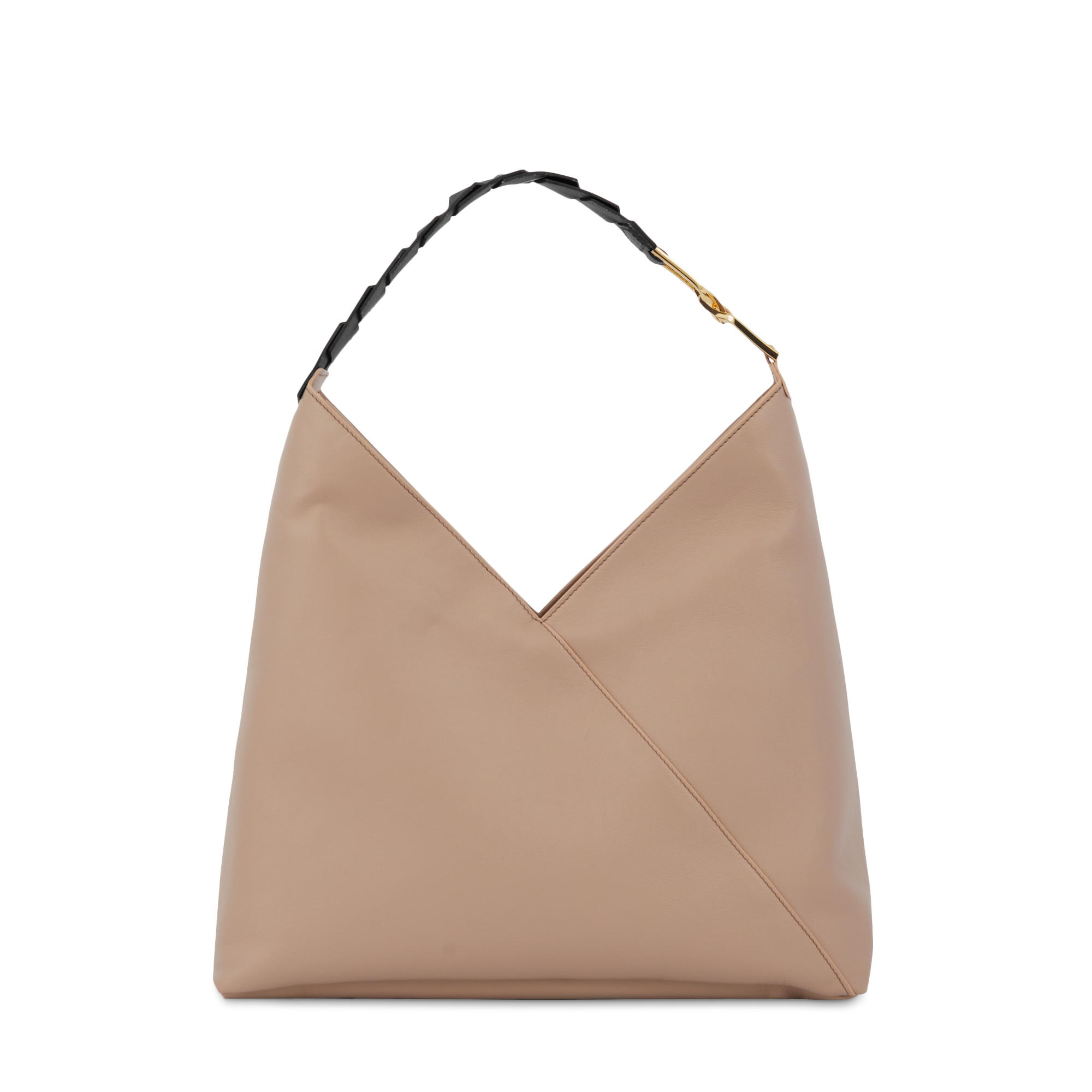 Hobo tas Pagode van Lancel in graan- en gladde kalfsleer LANCEL Beige