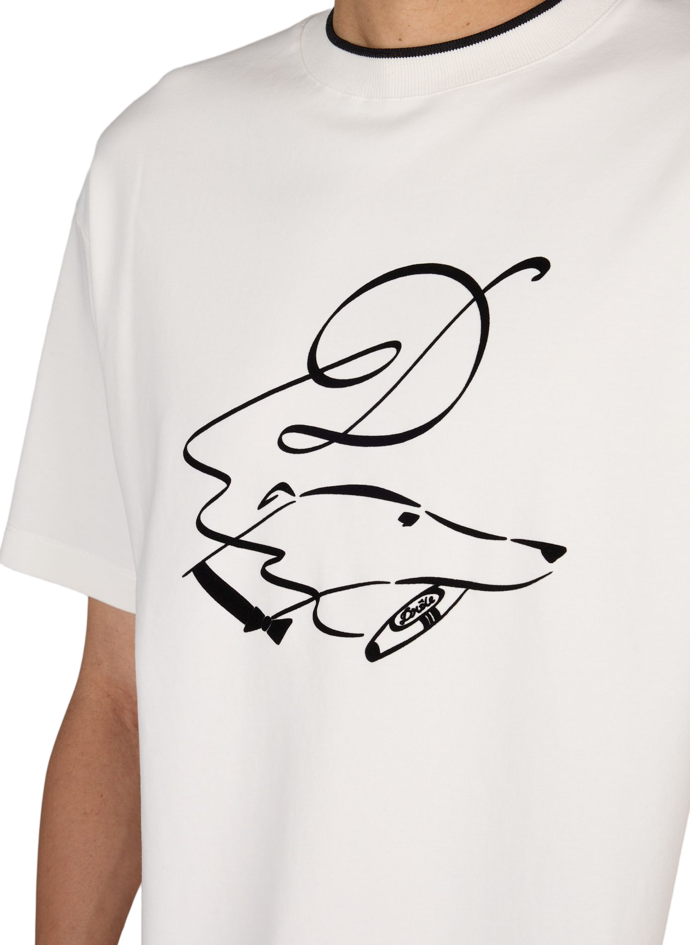 Cotton T-shirt DROLE DE MONSIEUR White