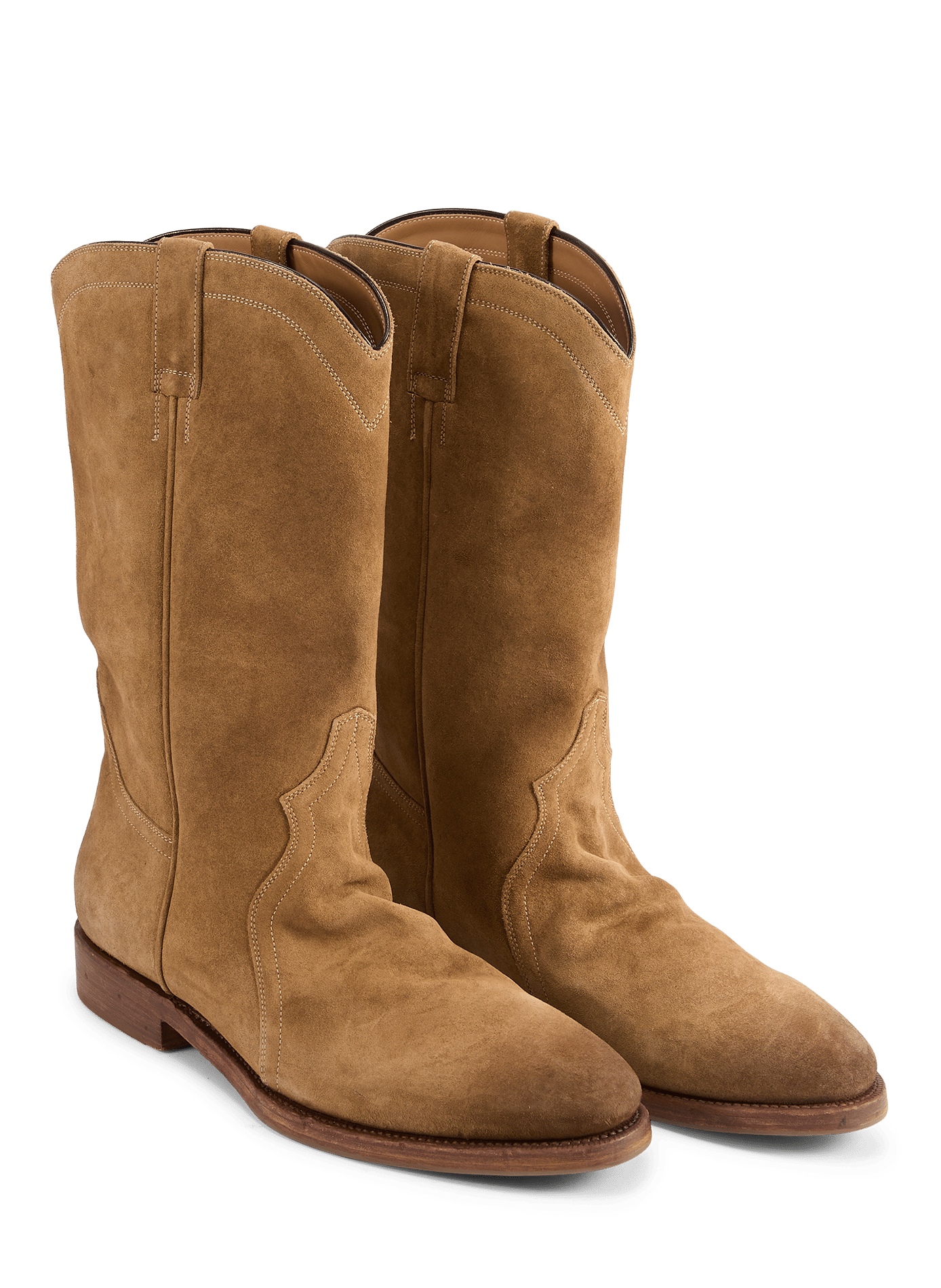 Leather boots JIL SANDER Brown