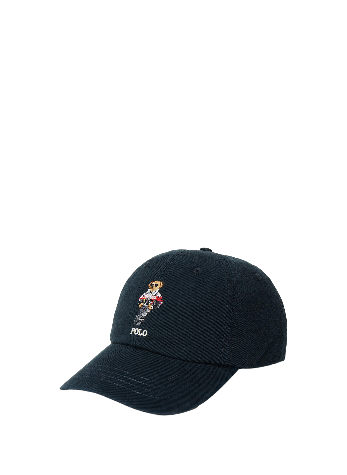 Casquette brodée en cachemire POLO RALPH LAUREN Noir