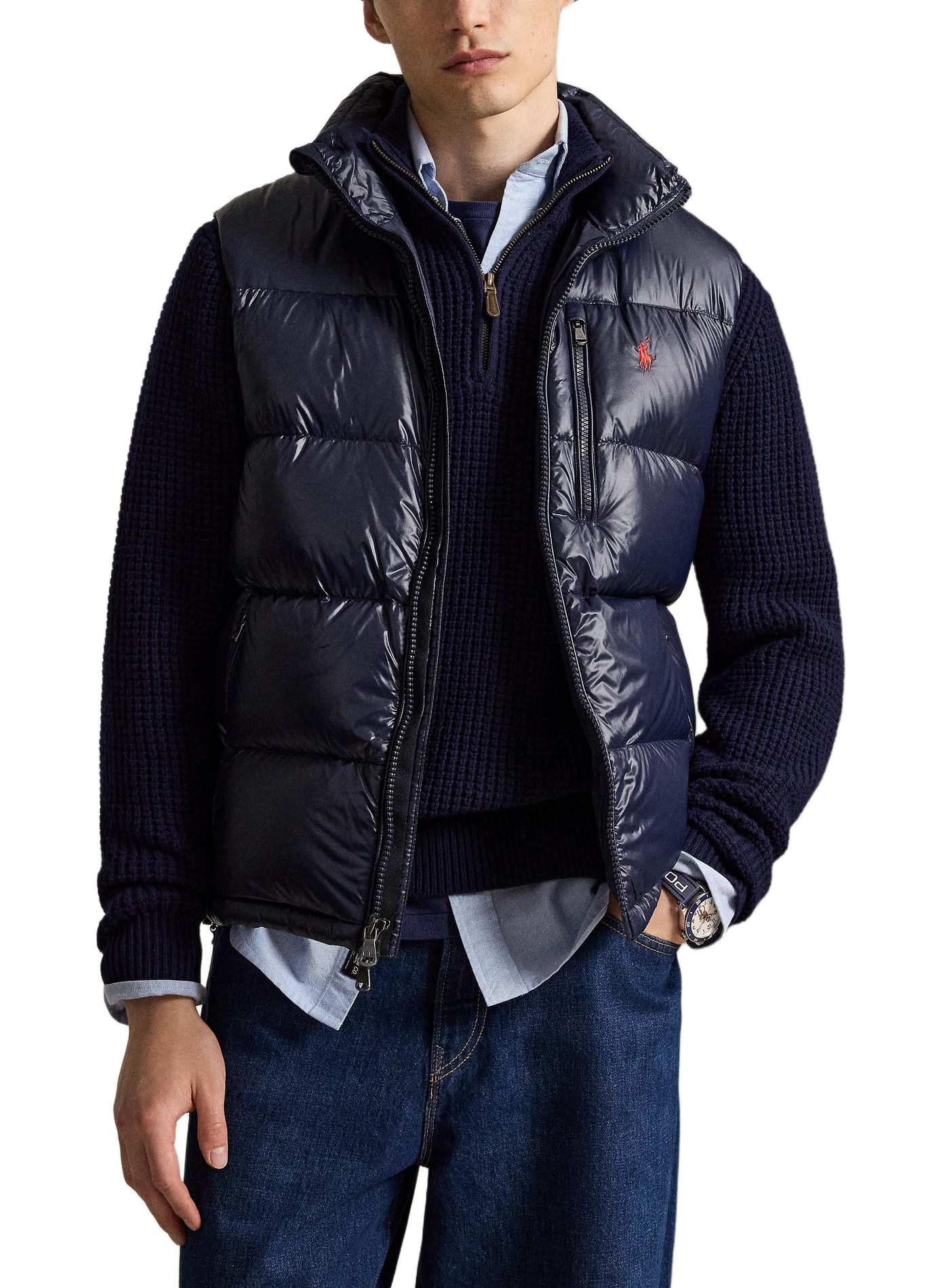 Doudoune sans manches droite POLO RALPH LAUREN Bleu