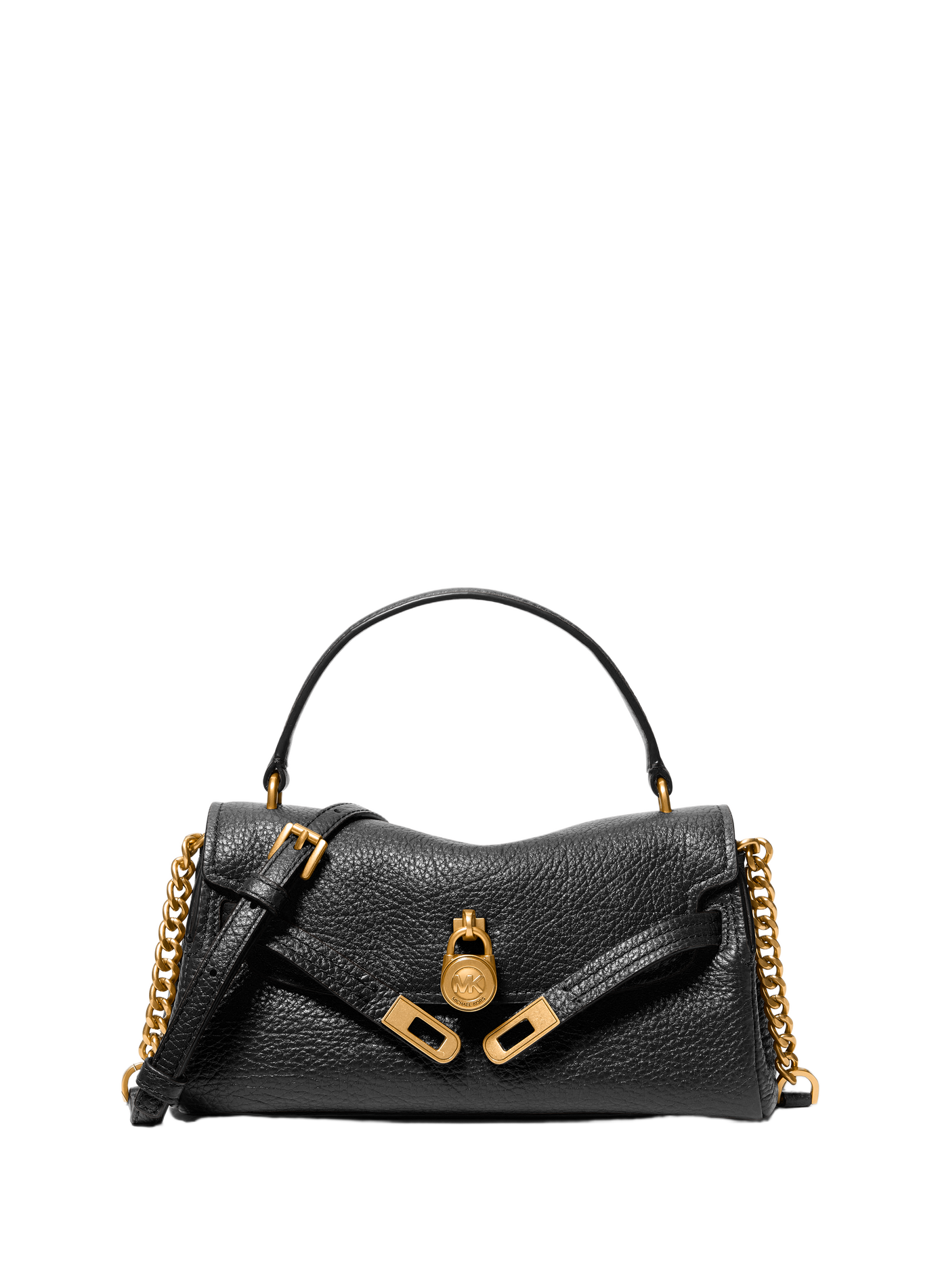 Handtasche aus strukturiertem Leder MICHAEL KORS Schwarz