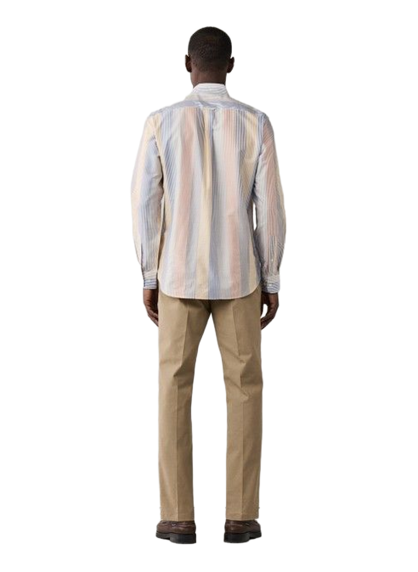 Classic-collar striped cotton shirt FACONNABLE Multicolour