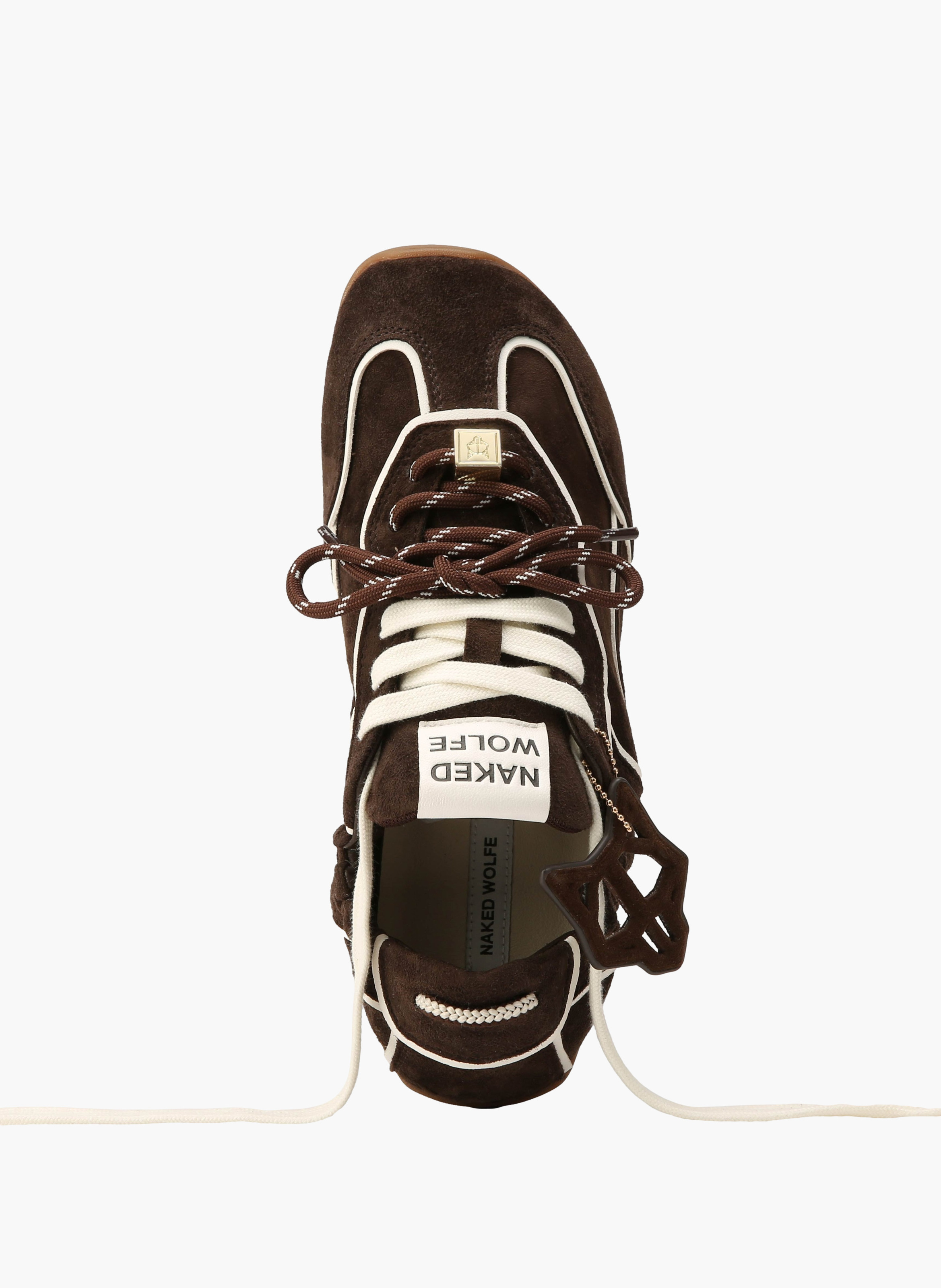 Soul-sneakers van suède NAKED WOLFE Beige