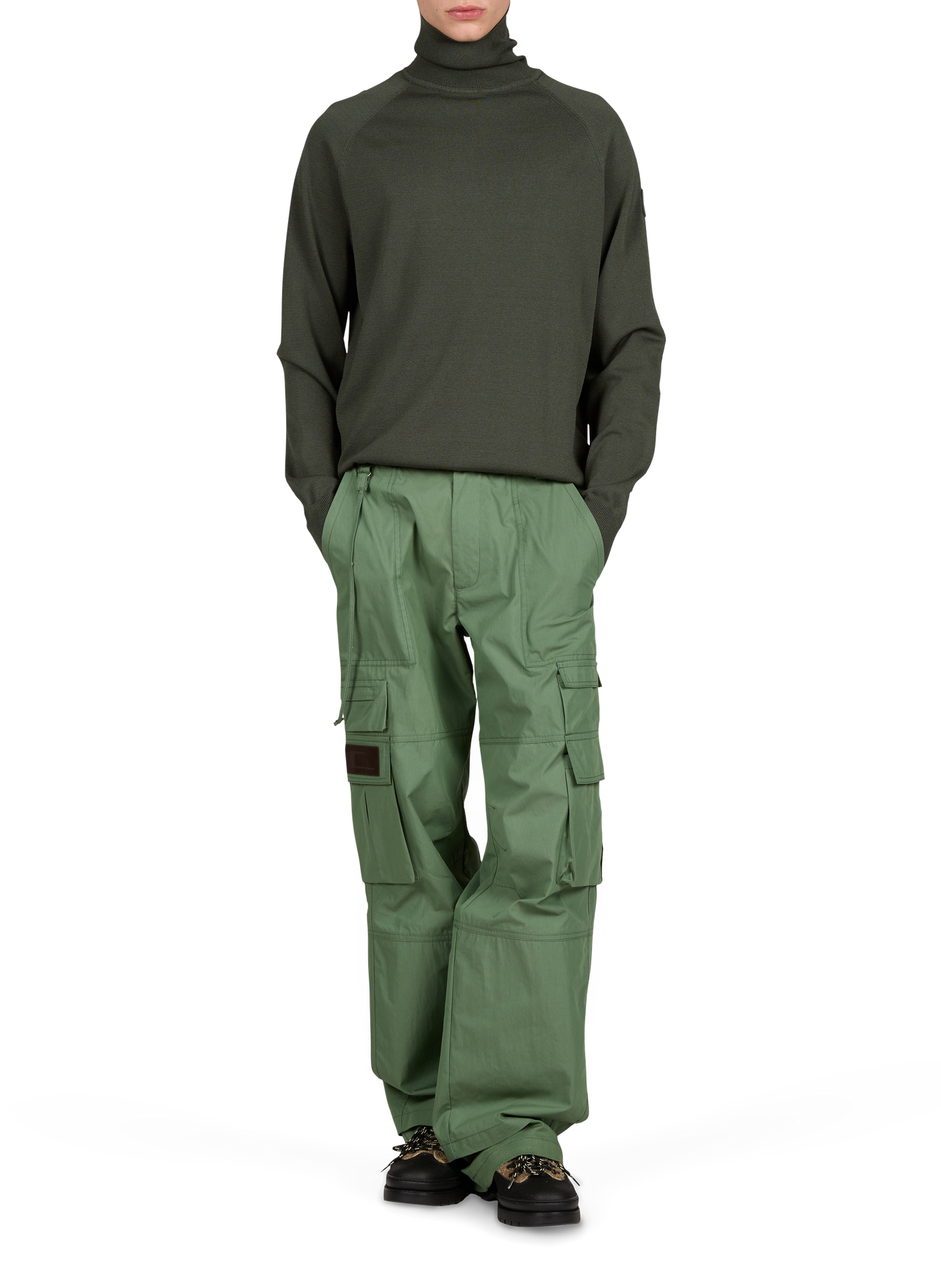 Oren High-Neck Sweater GERTRUDE Green