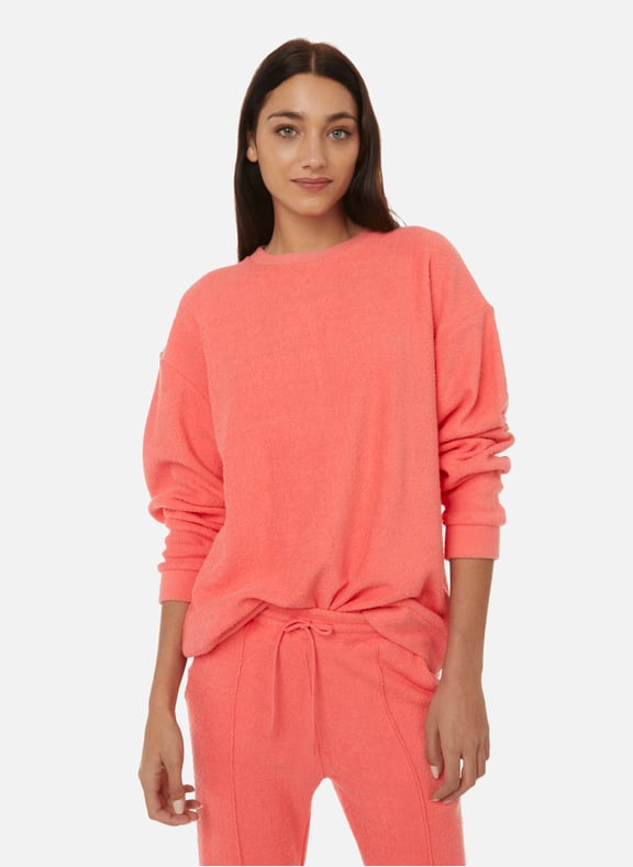Boyfriend cotton-blend sweatshirt Pink by ETRE CECILE ETRE CECILE Boyfriend cotton-blend sweatshirt Pink