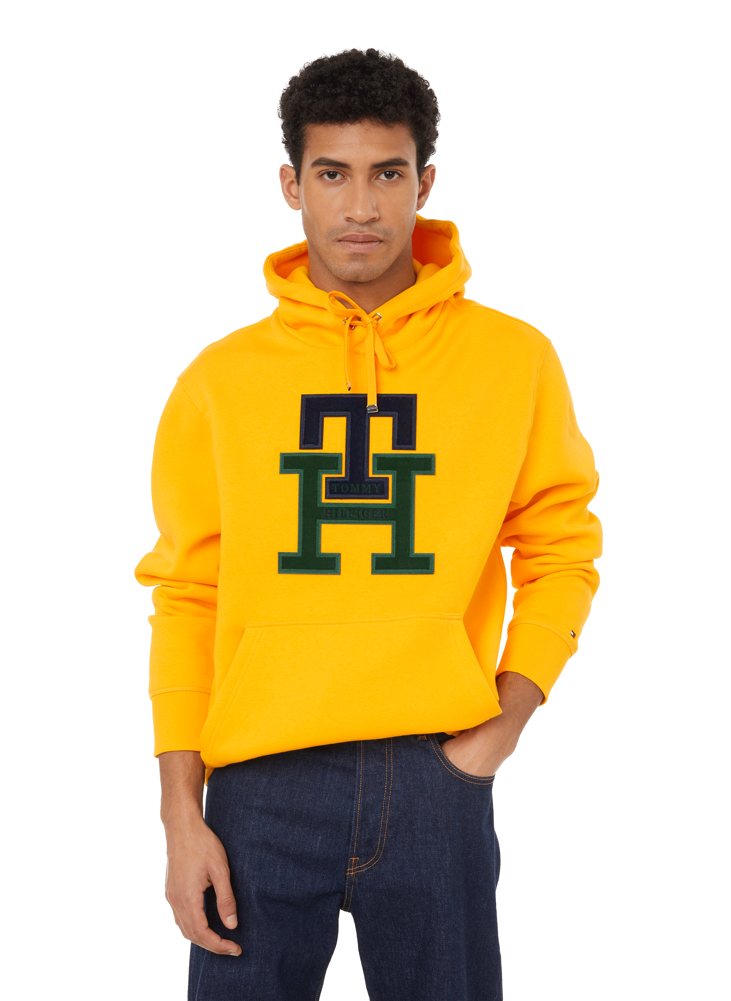 ORGANIC COTTON AND RECYCLED POLYESTER HOODIE - TOMMY HILFIGER for MEN |  Printemps.com