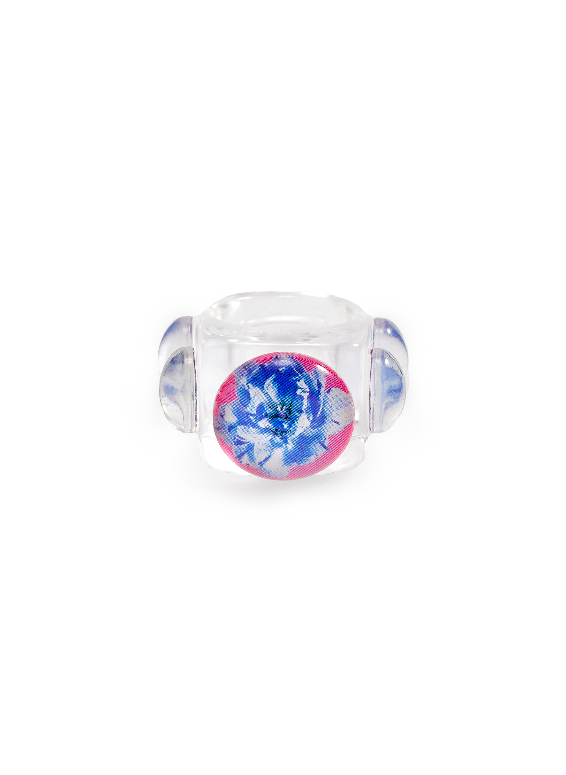 X TETIER - Ring Blume Violette LA MANSO Mehrfarbig