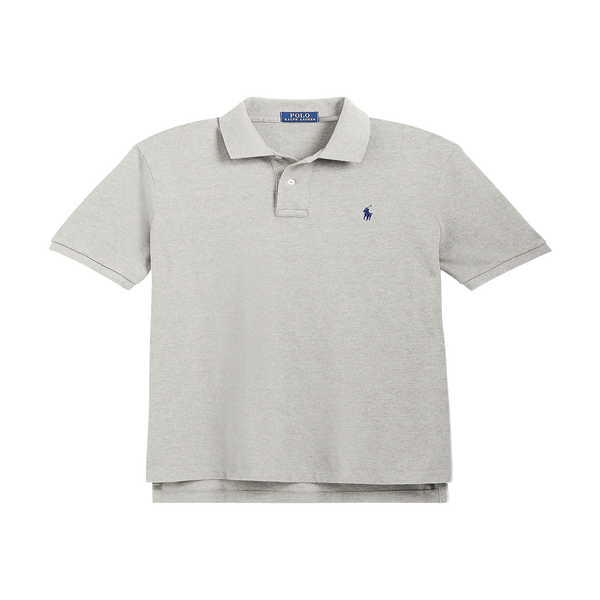 Shop Polo Ralph Lauren Cotton Polo Shirt In Grey