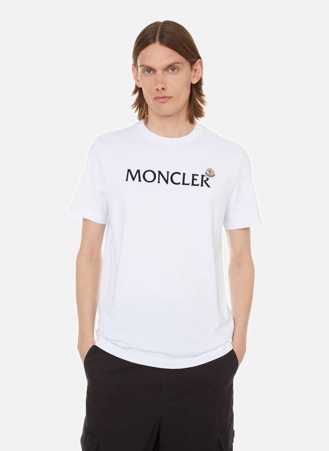 T-shirt logotypé en coton MONCLER