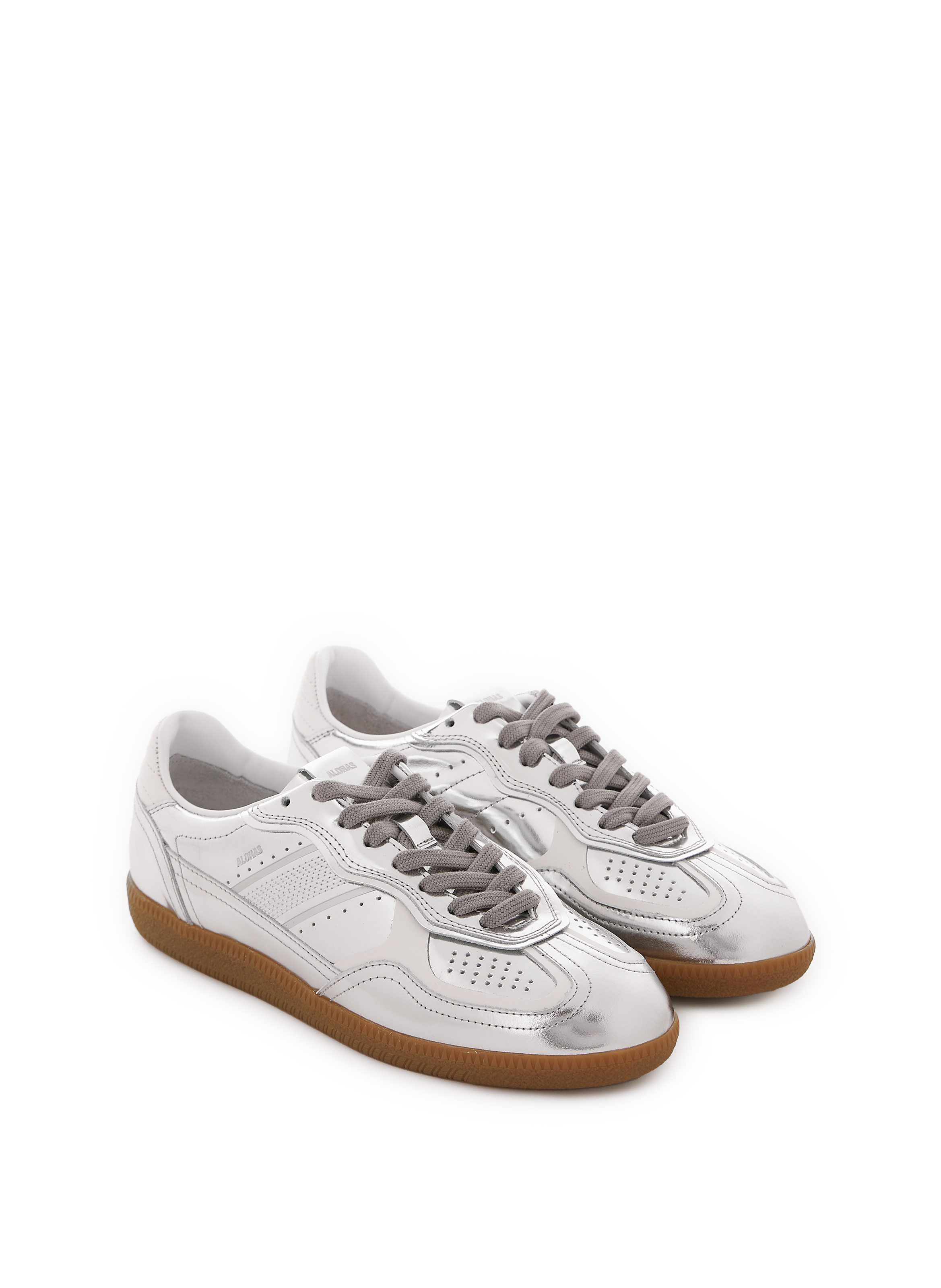 Baskets Tb.490 en cuir métallisé ALOHAS Argent