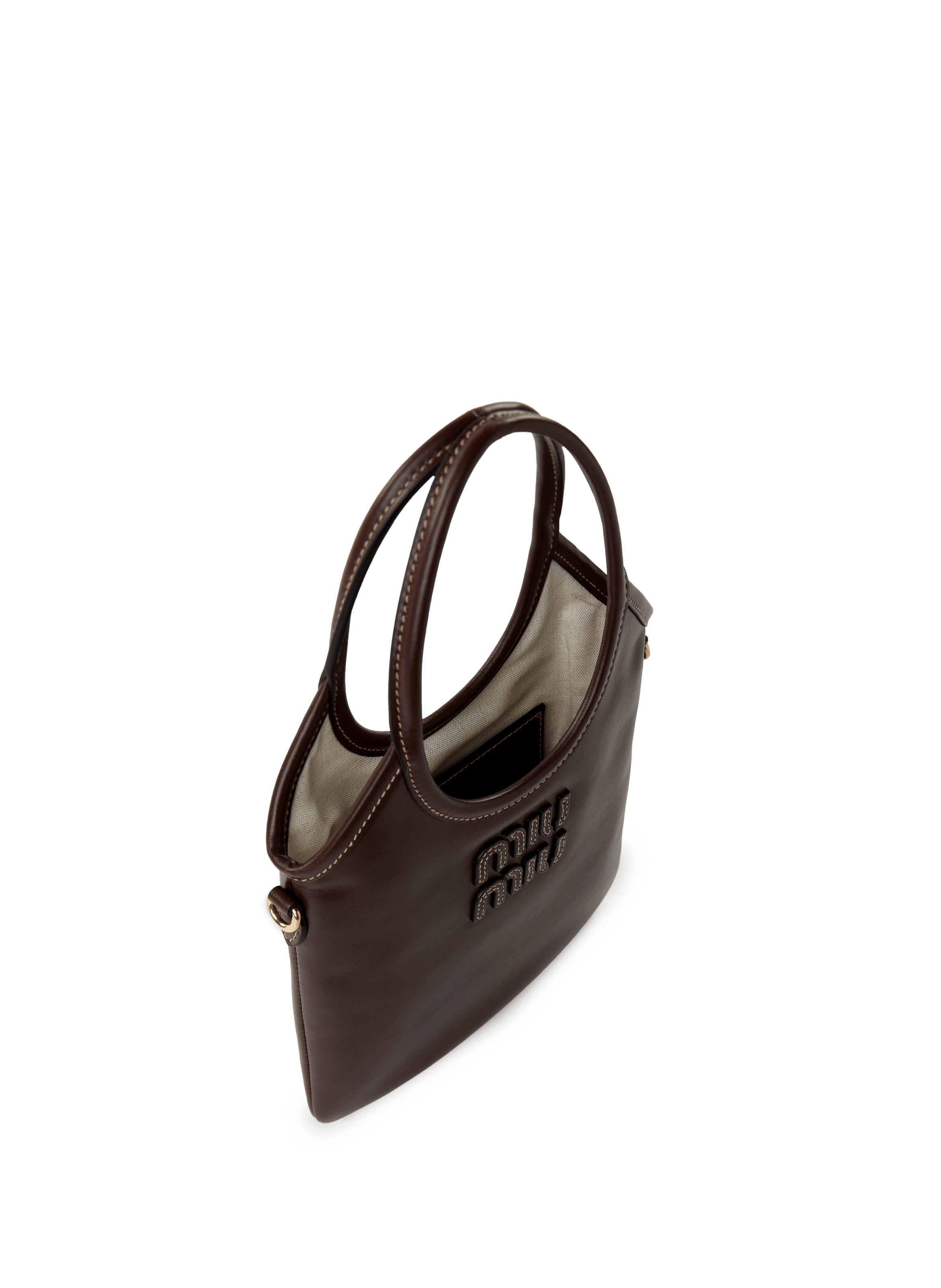 Lederhandtasche Ivy MIU MIU Braun