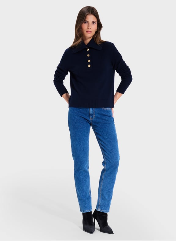 Pull rayures droit - nuriel Bleu by ZAPA ZAPA Pull rayures droit - nuriel Bleu