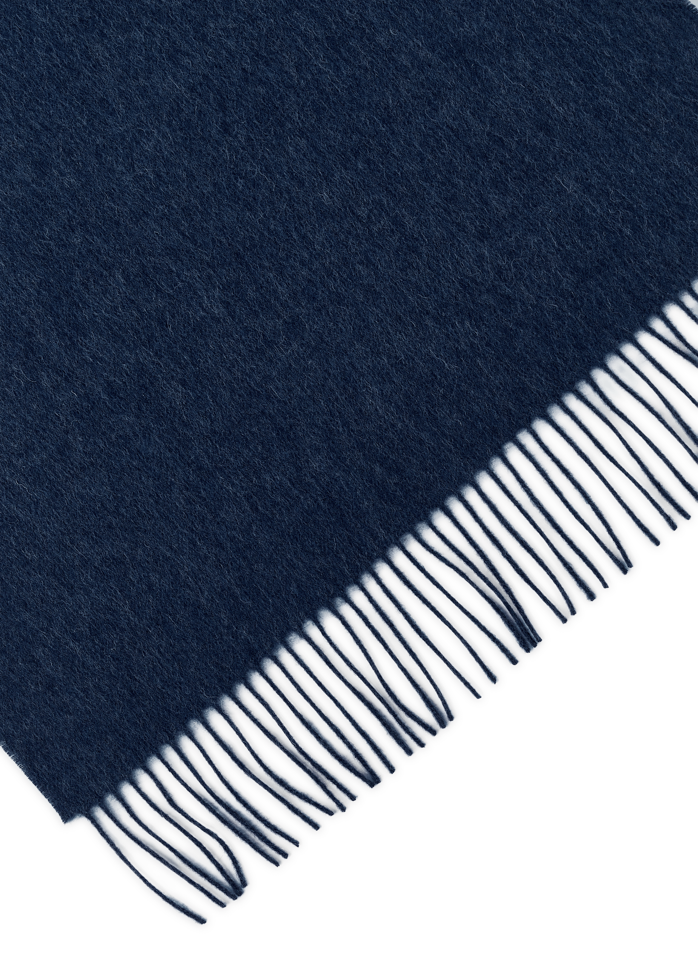 Scarf with a plain and checked appearance SAISON 1865 Blue