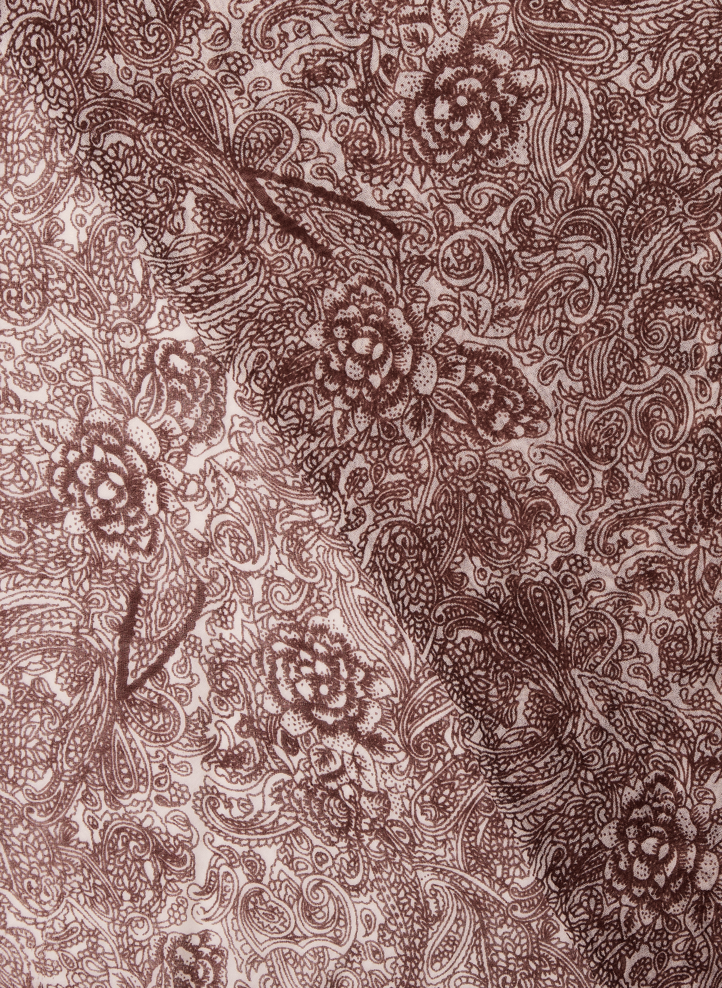 Foulard en laine AU PRINTEMPS PARIS Marron