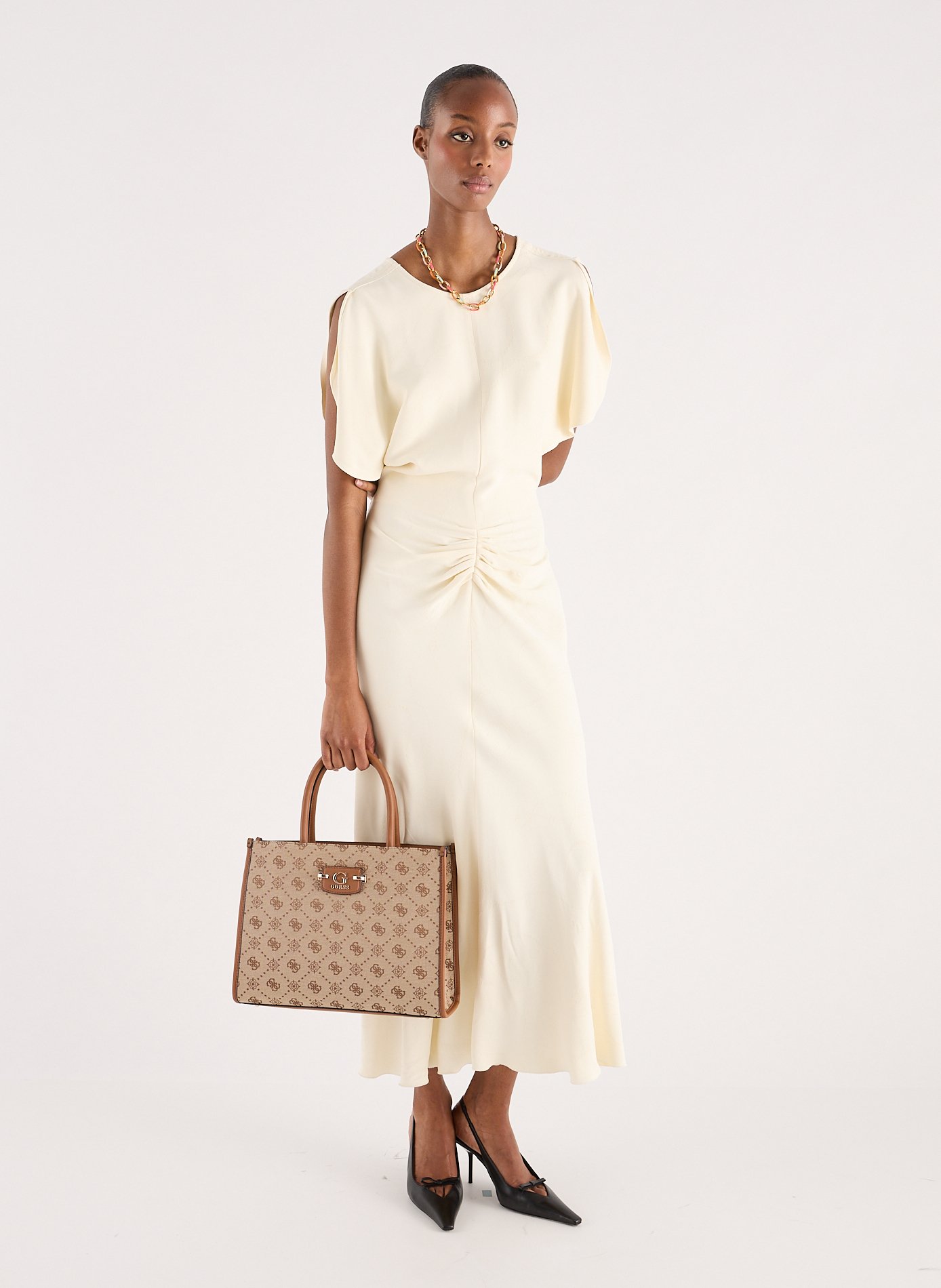 Sac cabas Neda 2  GUESS Marron