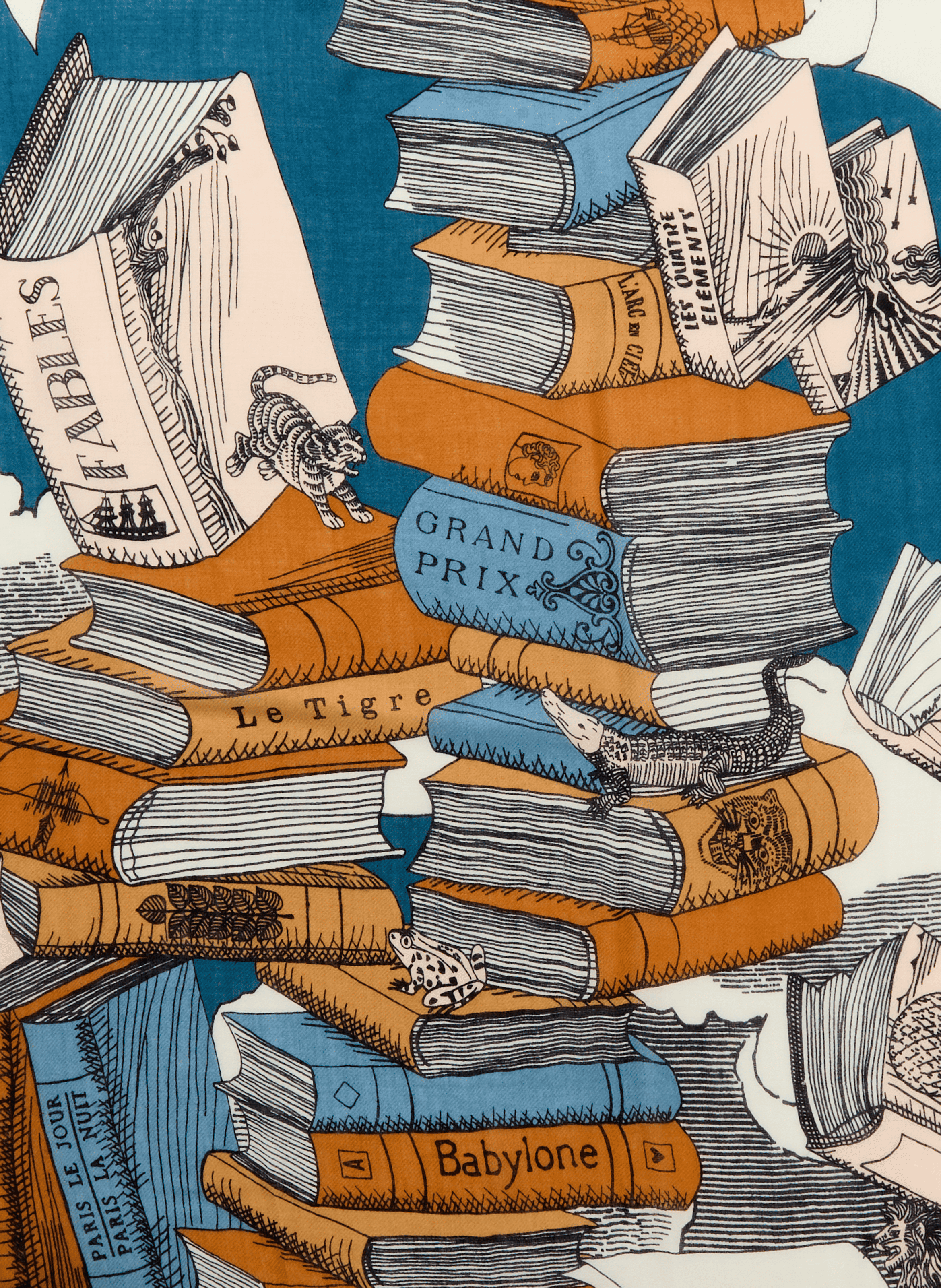 Echarpe imprimée en laine INOUITOOSH Multicolore