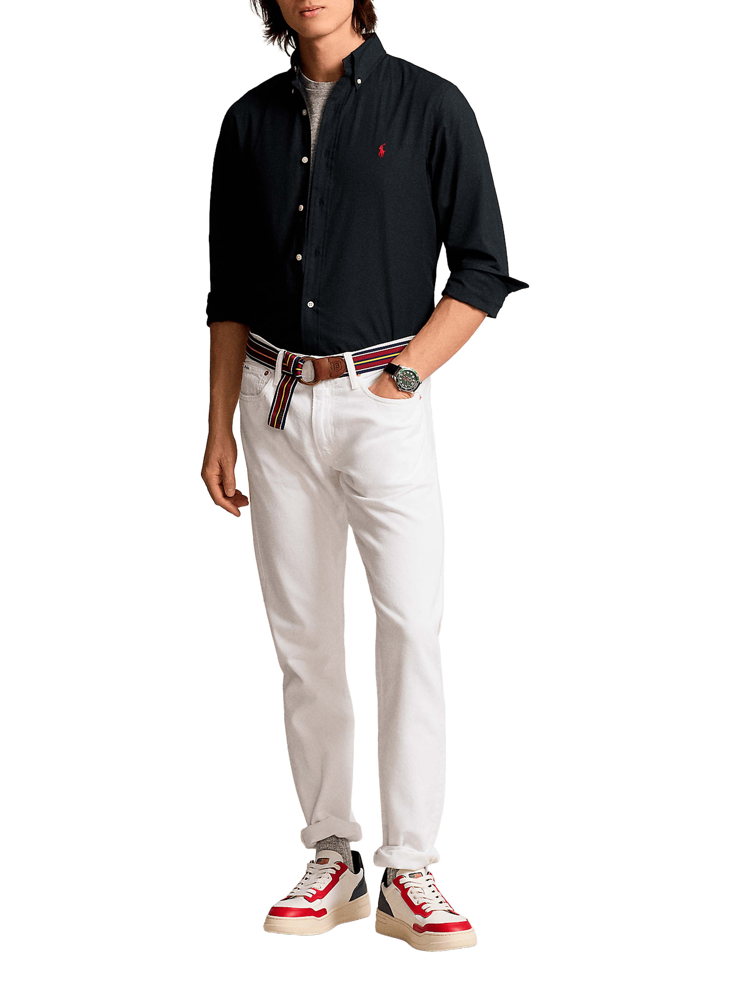 Chemise en coton Core Replen POLO RALPH LAUREN Noir