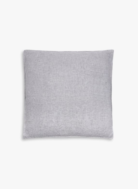 Taie d'oreiller en lin lavé | Argent by AU PRINTEMPS PARIS Taie d'oreiller en lin lavé Argent