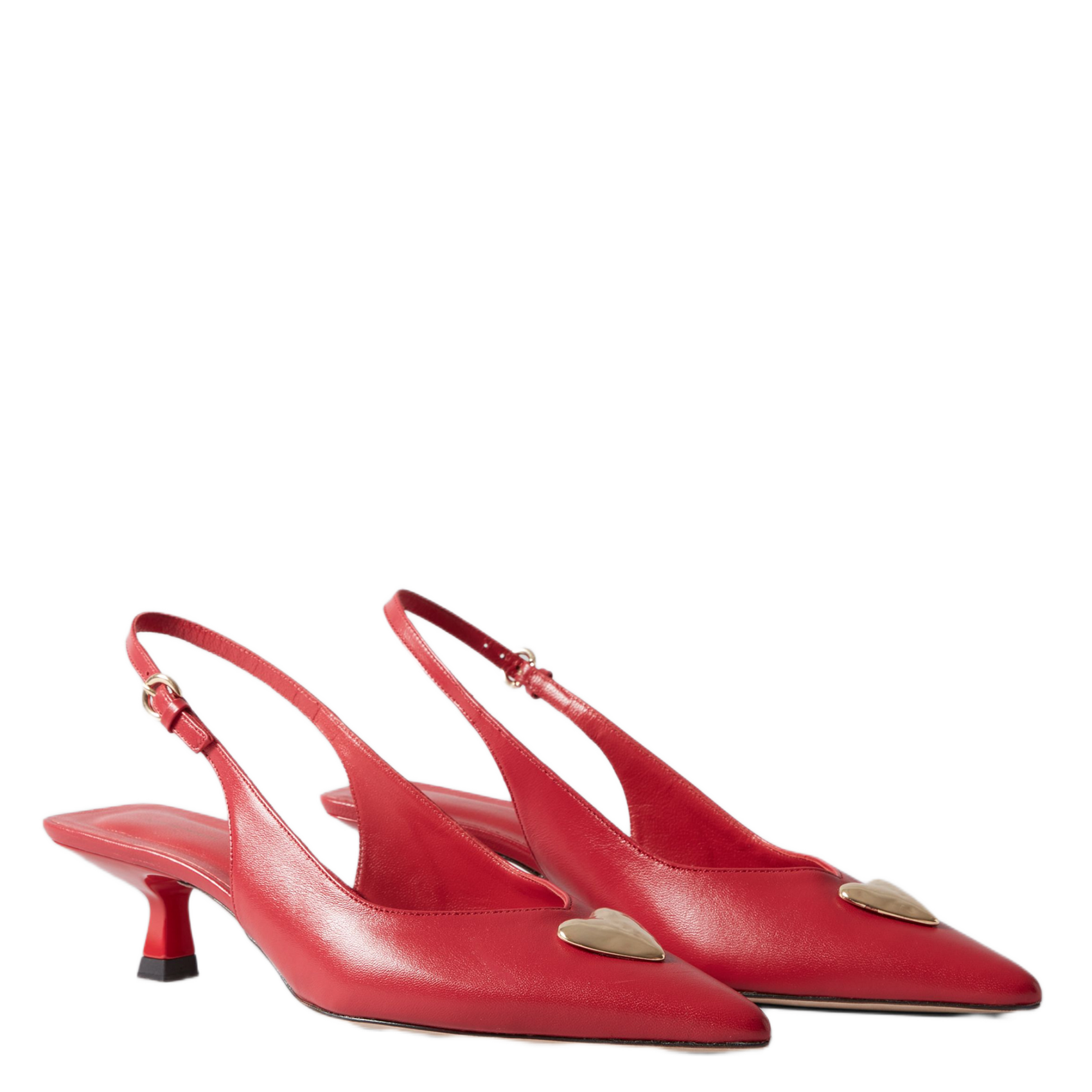 Escarpins en cuir CLAUDIE PIERLOT Rouge