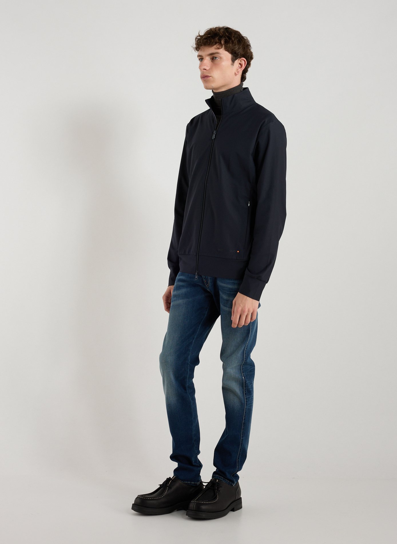 Veste droite à col montant SAVE THE DUCK Bleu