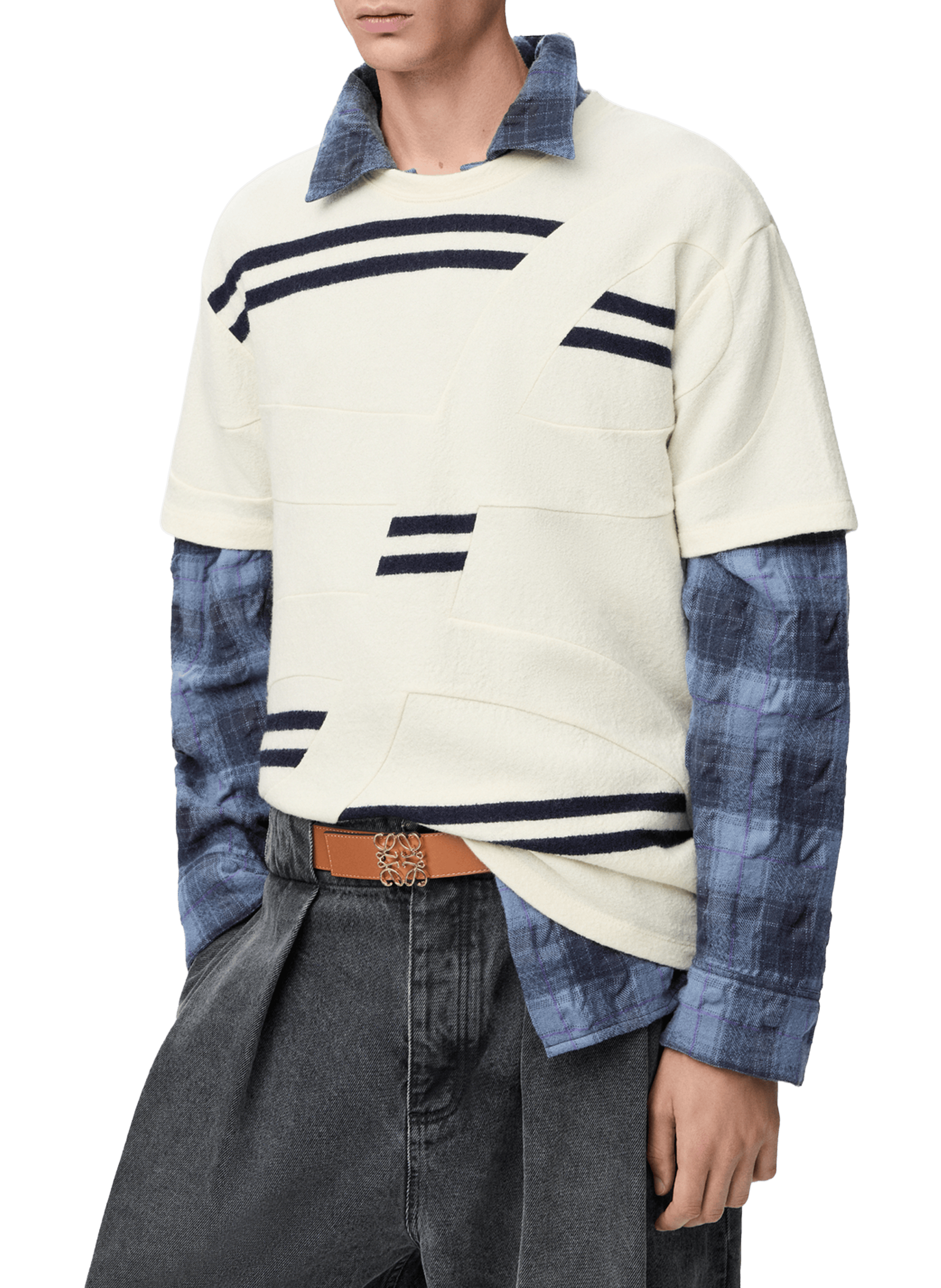 Reversible Anagram calf leather belt LOEWE Multicolour