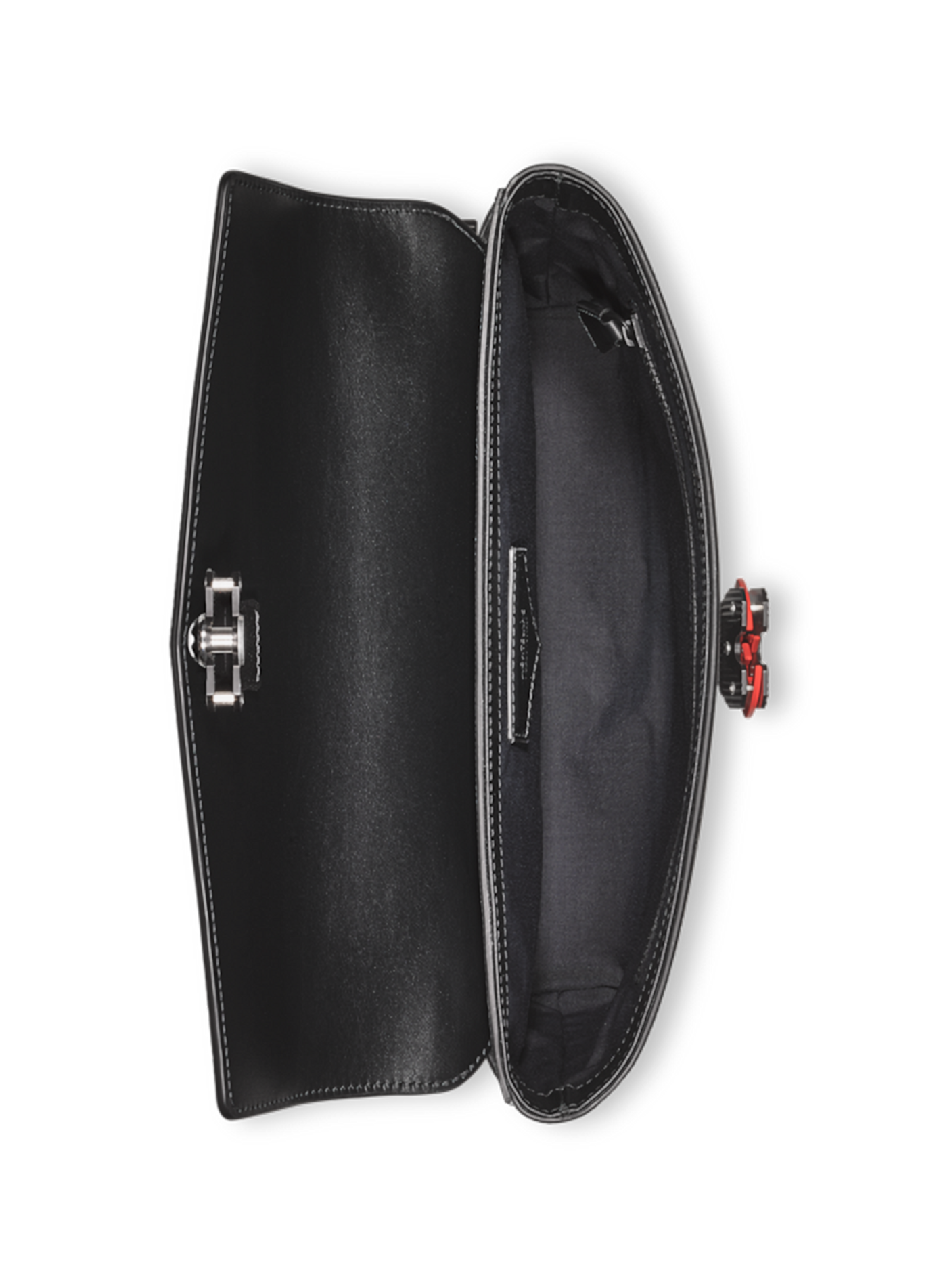 Textured leather shoulder bag MONTBLANC Black