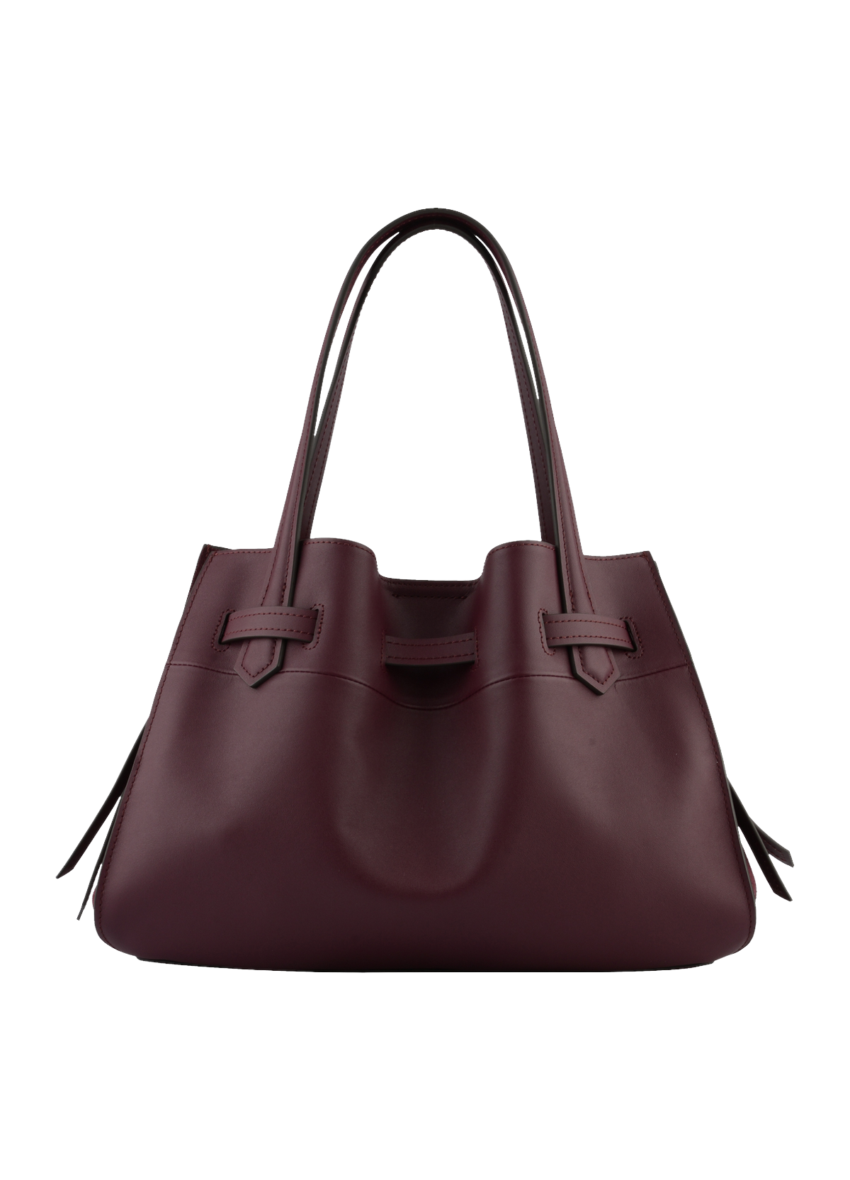 Blossom daim | sac porté main mm POURCHET Rouge