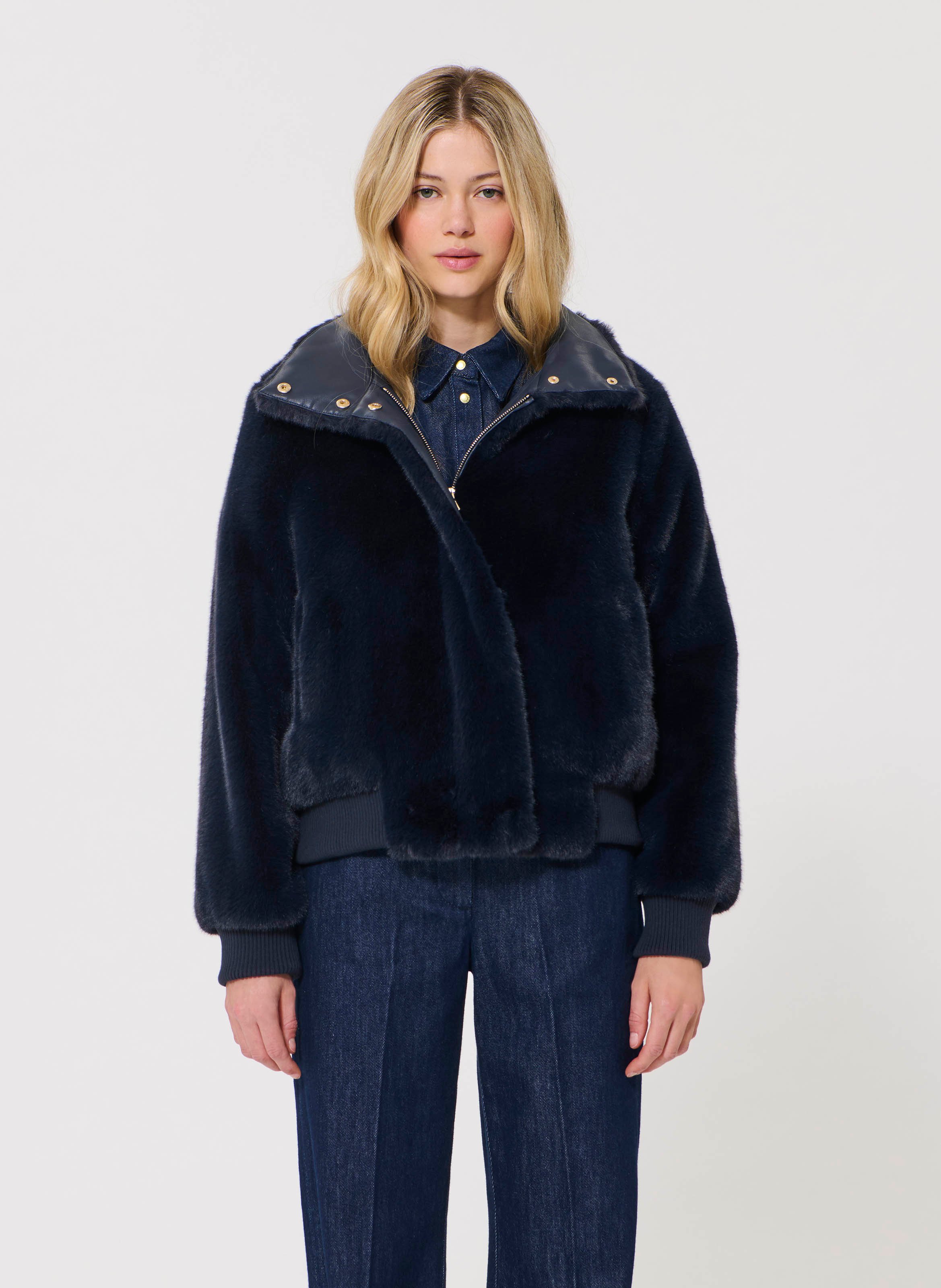 Fausse fourrure bertille TARA JARMON Bleu