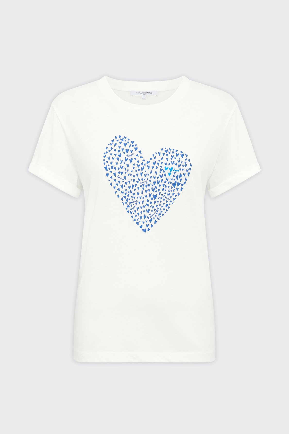 T-shirt cœur en coton - gloria GERARD DAREL Bleu