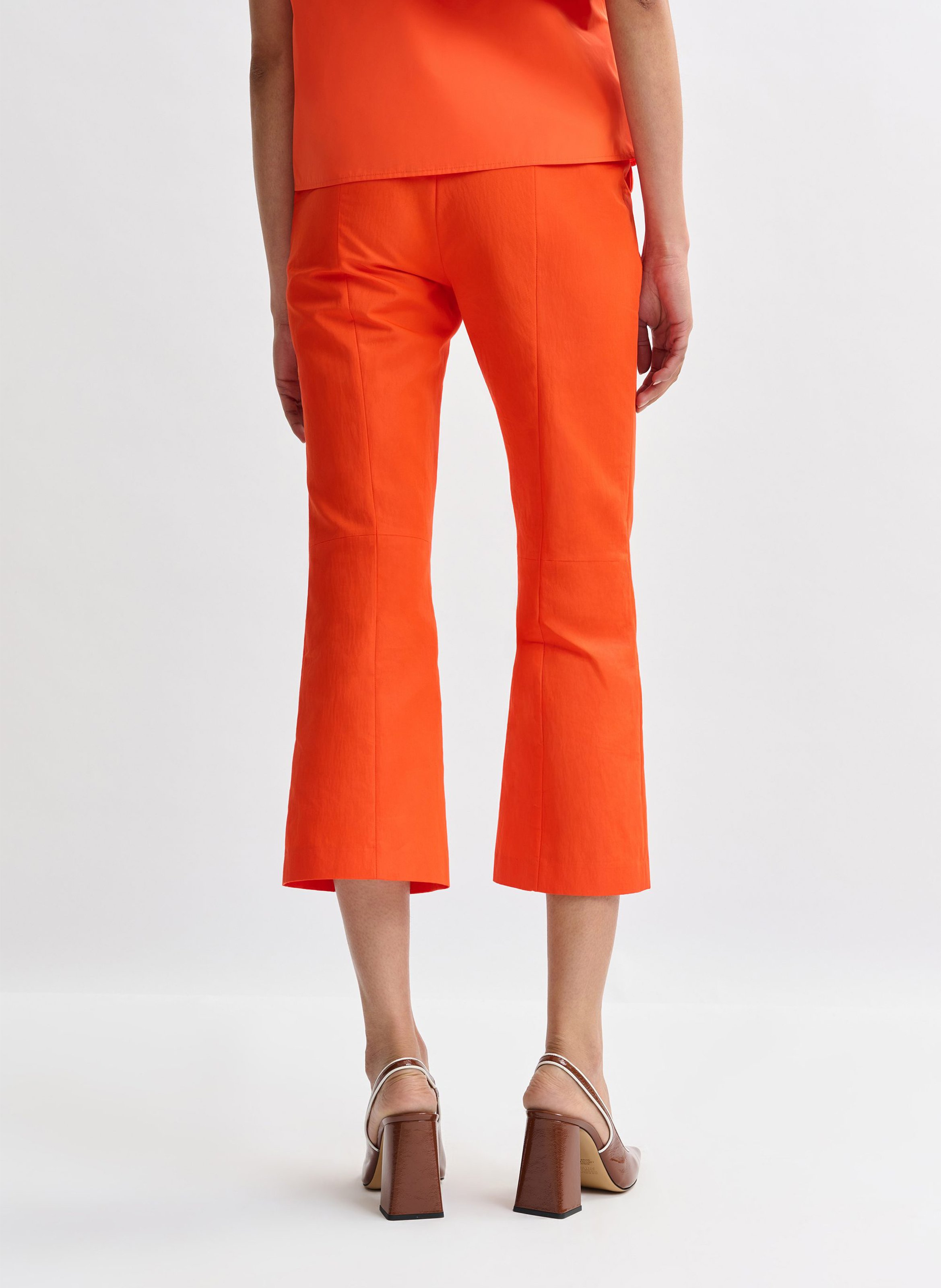 Pantacourt évasé en coton jordy ESSENTIEL ANTWERP Rouge