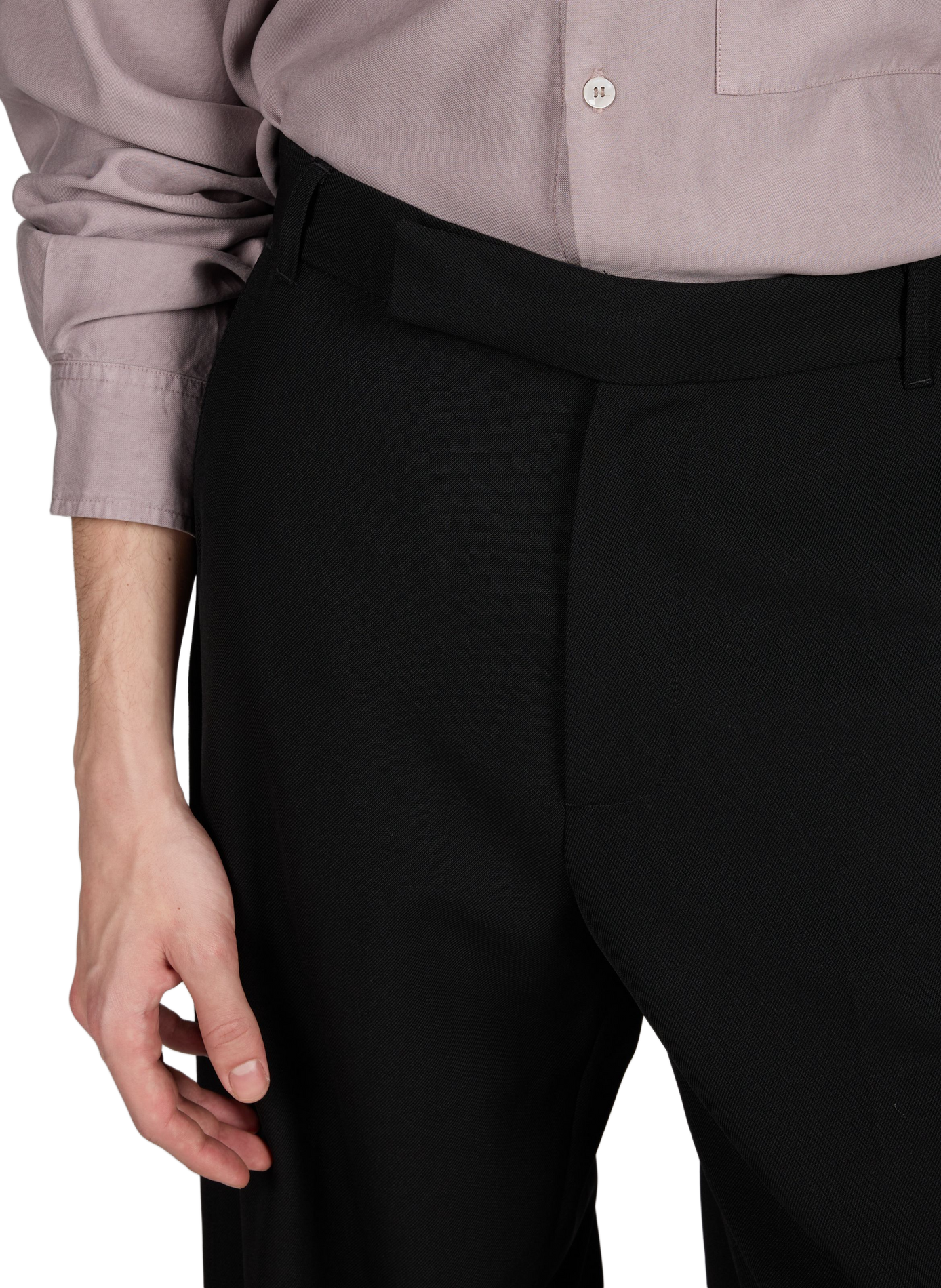 Large wool blend pants WON HUNDRED Black