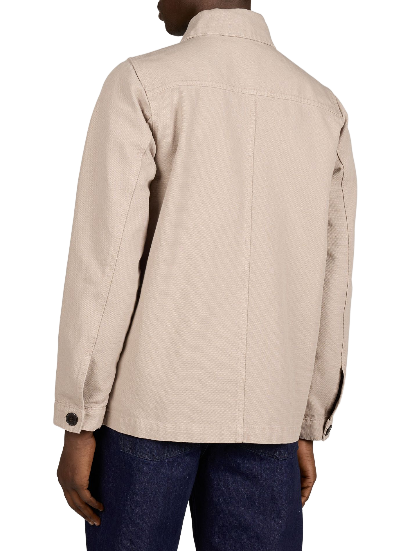 Veste col tailleur en coton LAFAURIE Beige