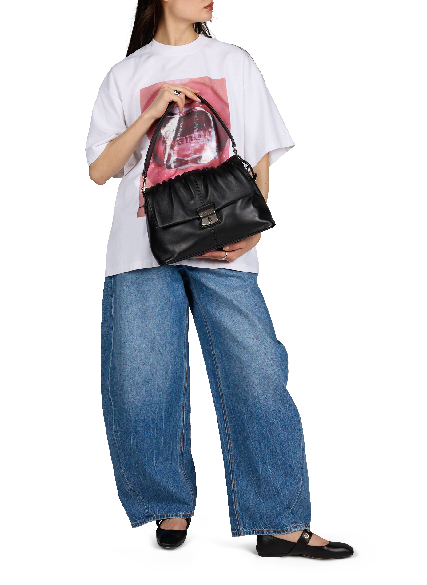 The Cristina Messenger leather handbag MARC JACOBS Black