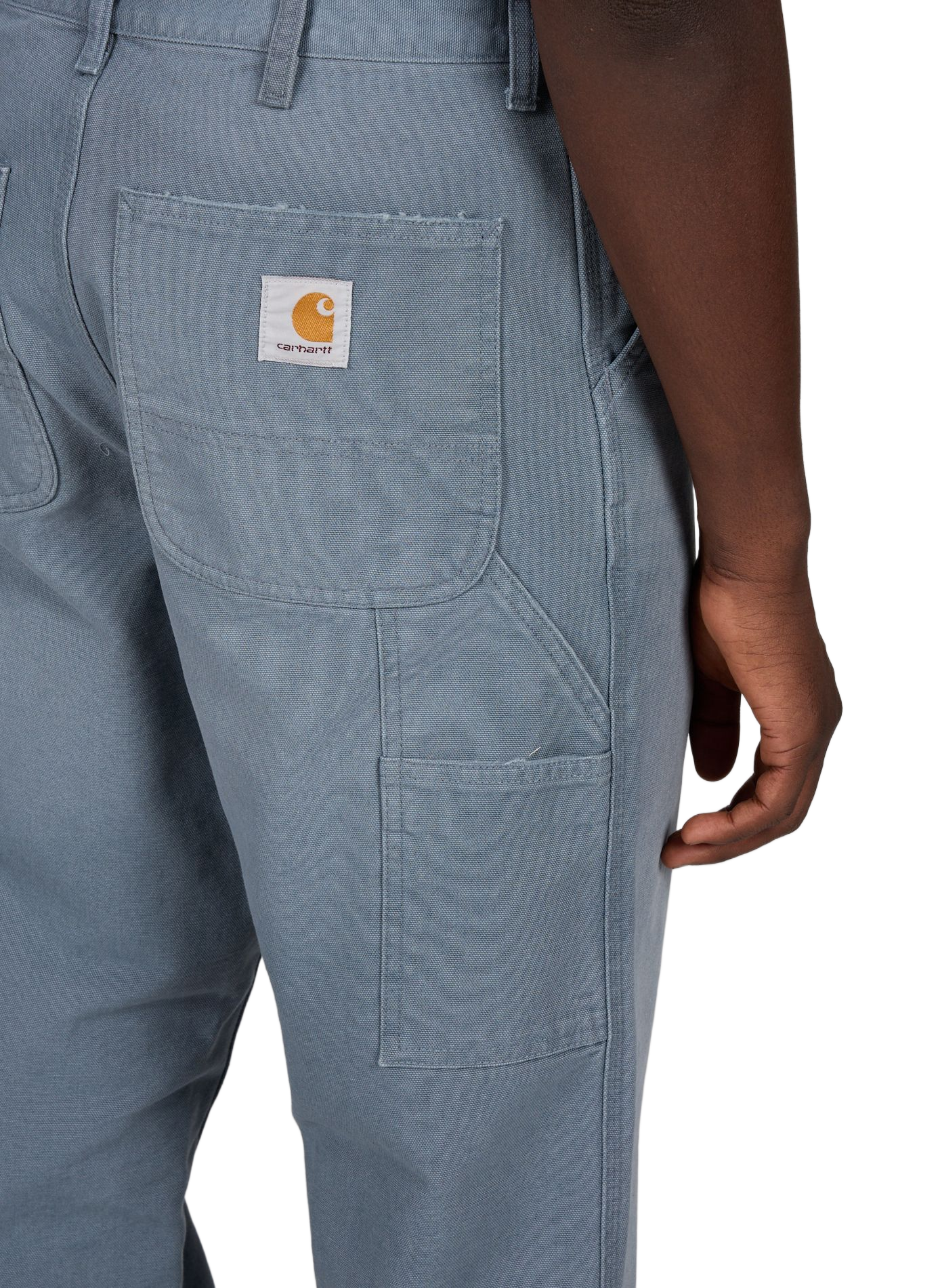 Pantalon uni en coton CARHARTT WIP Bleu