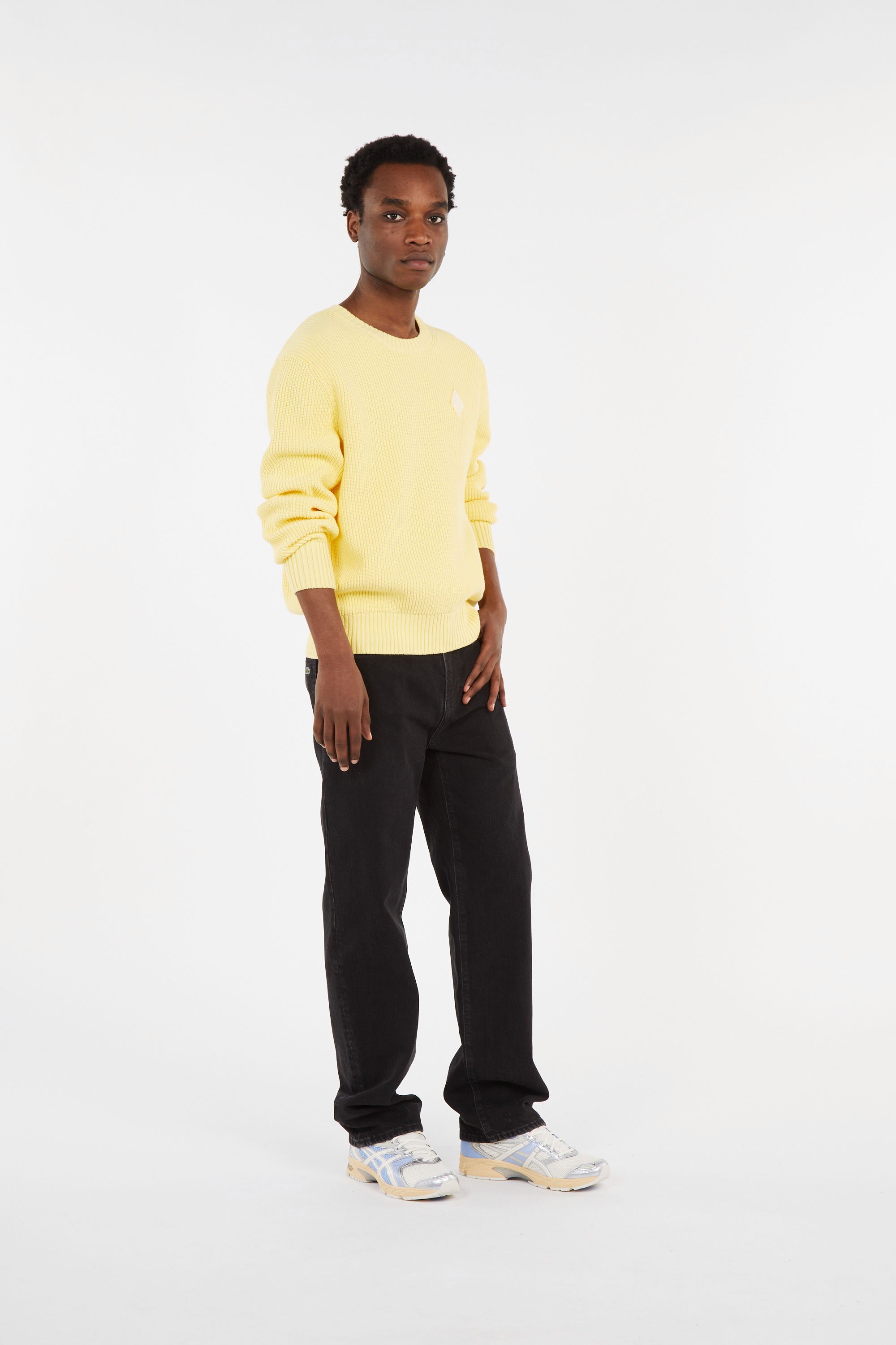 Pull tricot LACOSTE Jaune