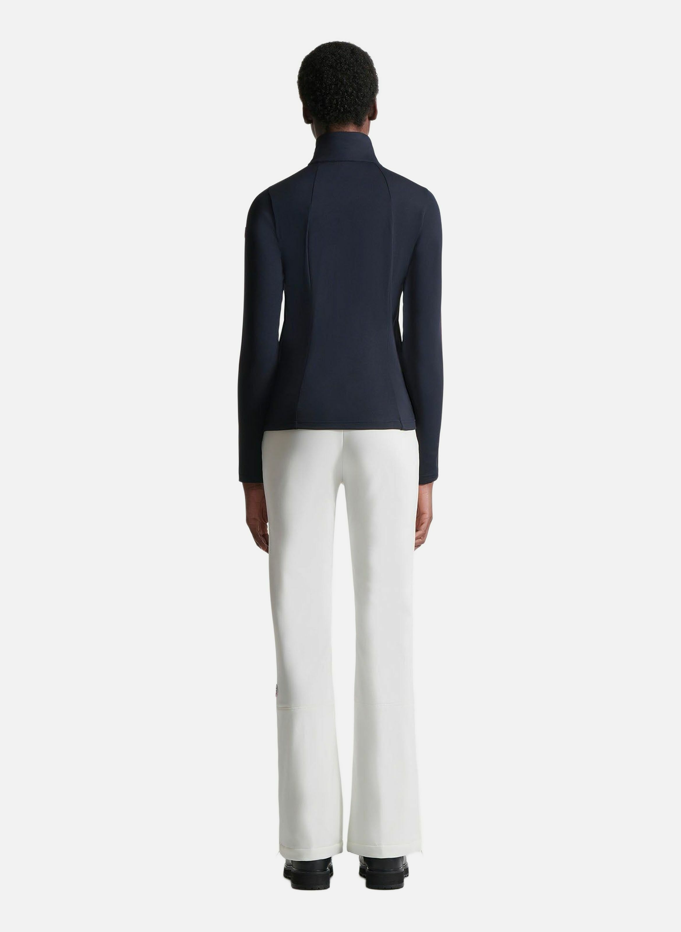 Stellia high-neck fitted sweater. FUSALP Blue