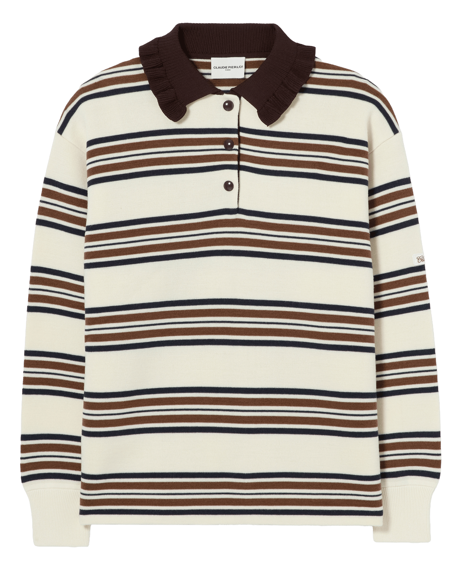 Pull droit à rayures CLAUDIE PIERLOT Multicolore